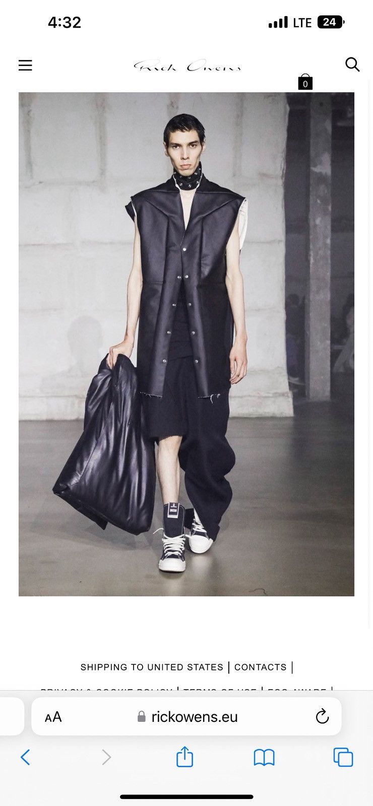 F/W22 Runway Jumbo Fogpocket Coated Vest
