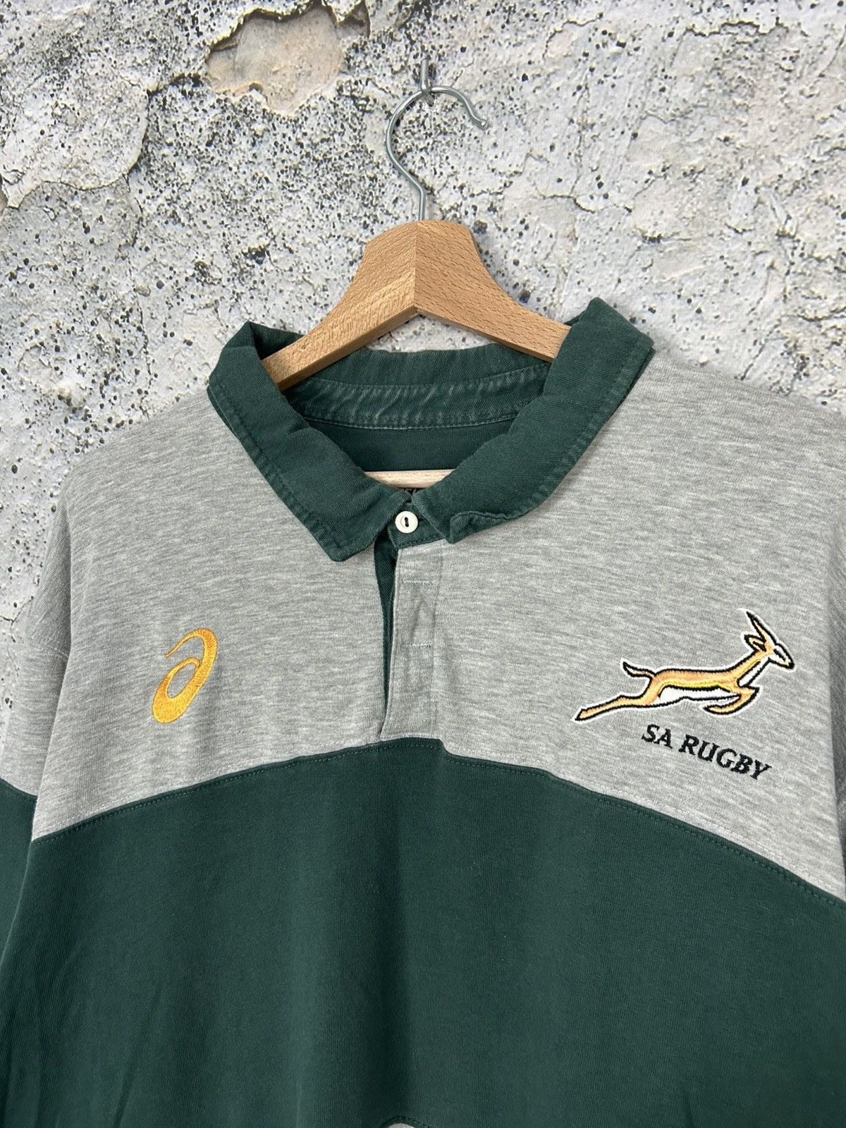 Asics Vintage Asics Rugby Sout Africa Jersey Sportswear Oversized Size US XXL / EU 58 / 5 - 3 Thumbnail