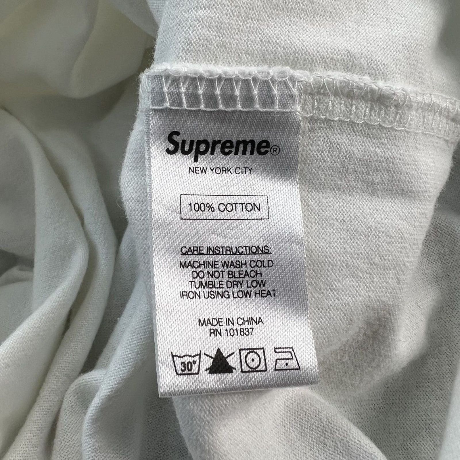 Supreme 2016 Supreme Tonal Embroidered Tee Medium Distressed T Shirt Size US M / EU 48-50 / 2 - 7 Thumbnail