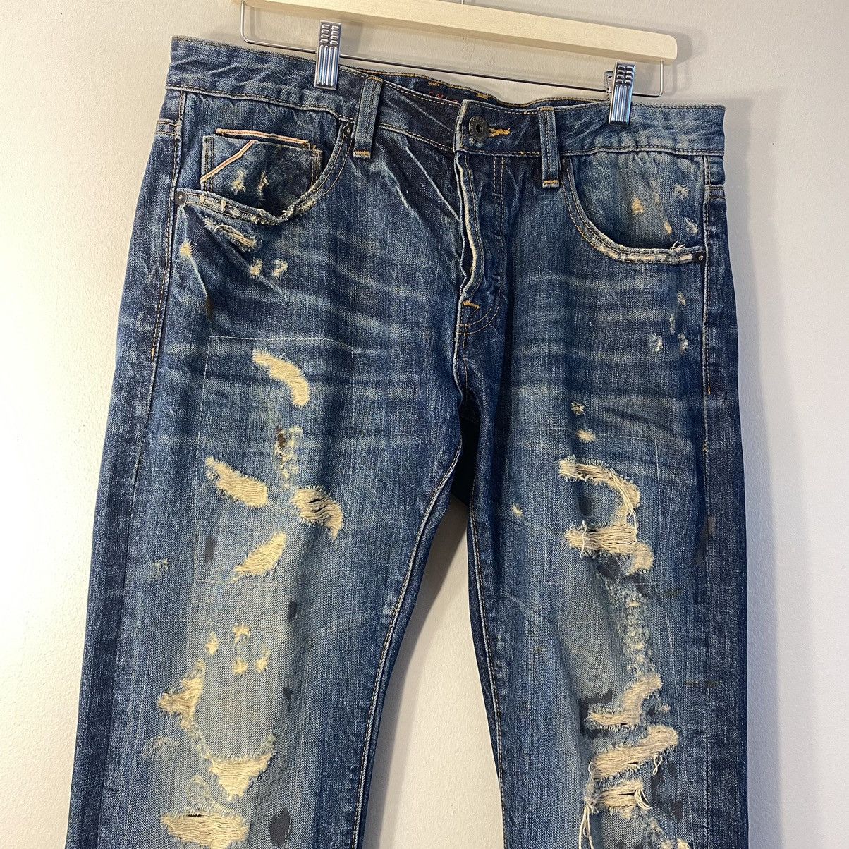 Japanese Brand Japanese Selvedge Denim Jeans Archive 2000s Size US 33 - 3 Thumbnail