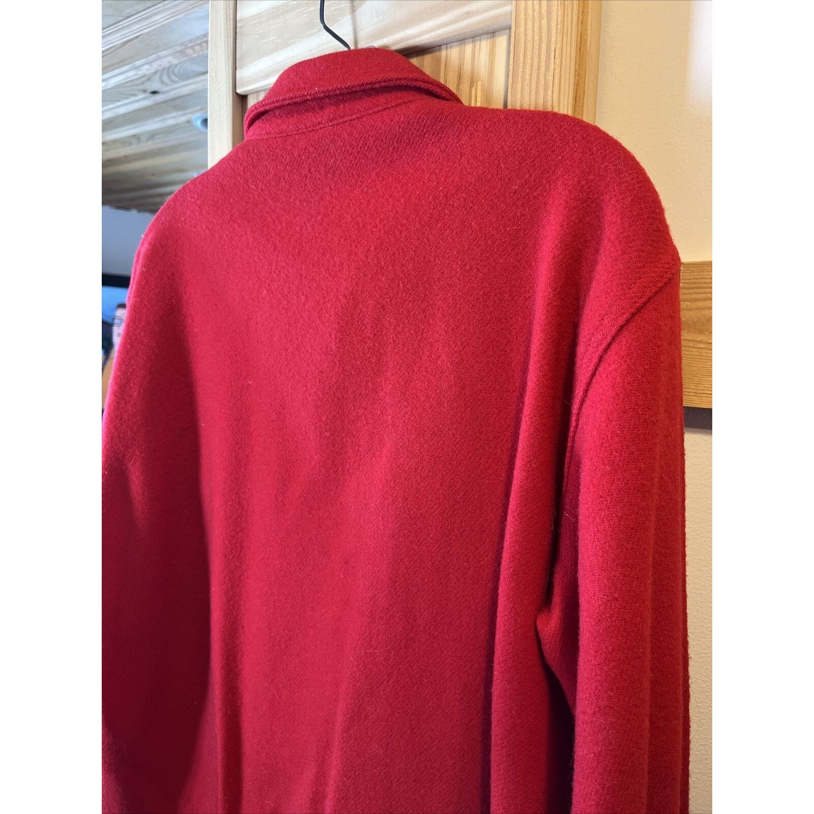 Woolrich Woolen Mills Woolrich Vintage Mens 16 Red Wool Western Distressed Flannel Size US L / EU 52-54 / 3 - 20 Thumbnail