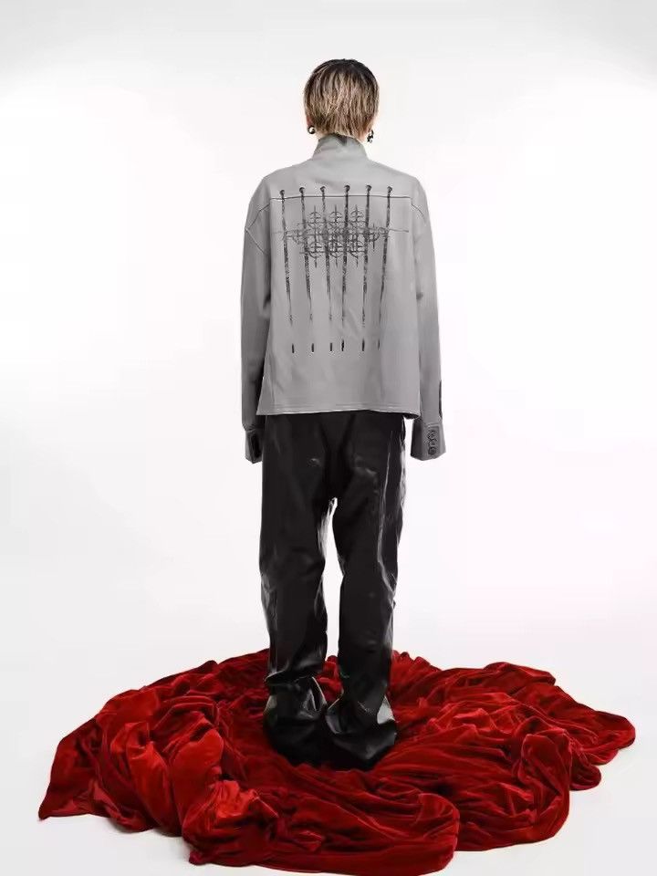 Japanese Brand Japanese Punk Gothic Turtleneck Button Jacket Coat Size US M / EU 48-50 / 2 - 5 Thumbnail