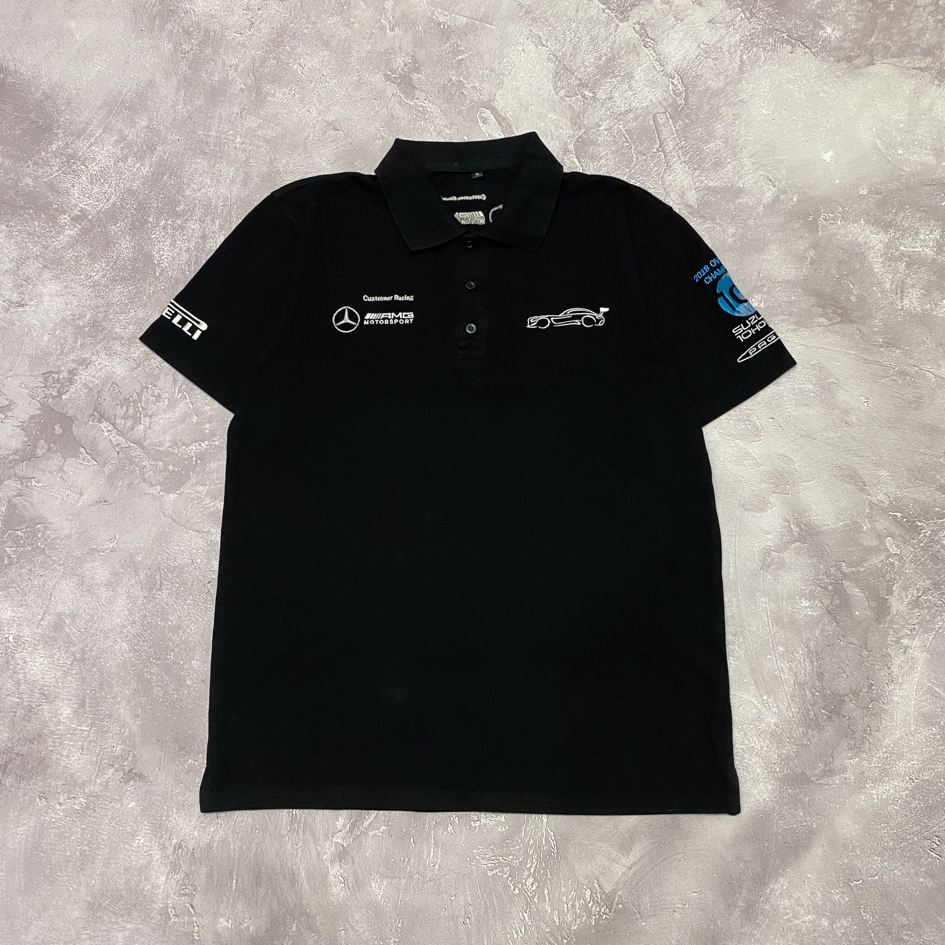 Mercedes-Benz × Vintage Vintage Mercedes Benz AMG Motorsport Polo T-Shirt Size US L / EU 52-54 / 3 - 1 Thumbnail