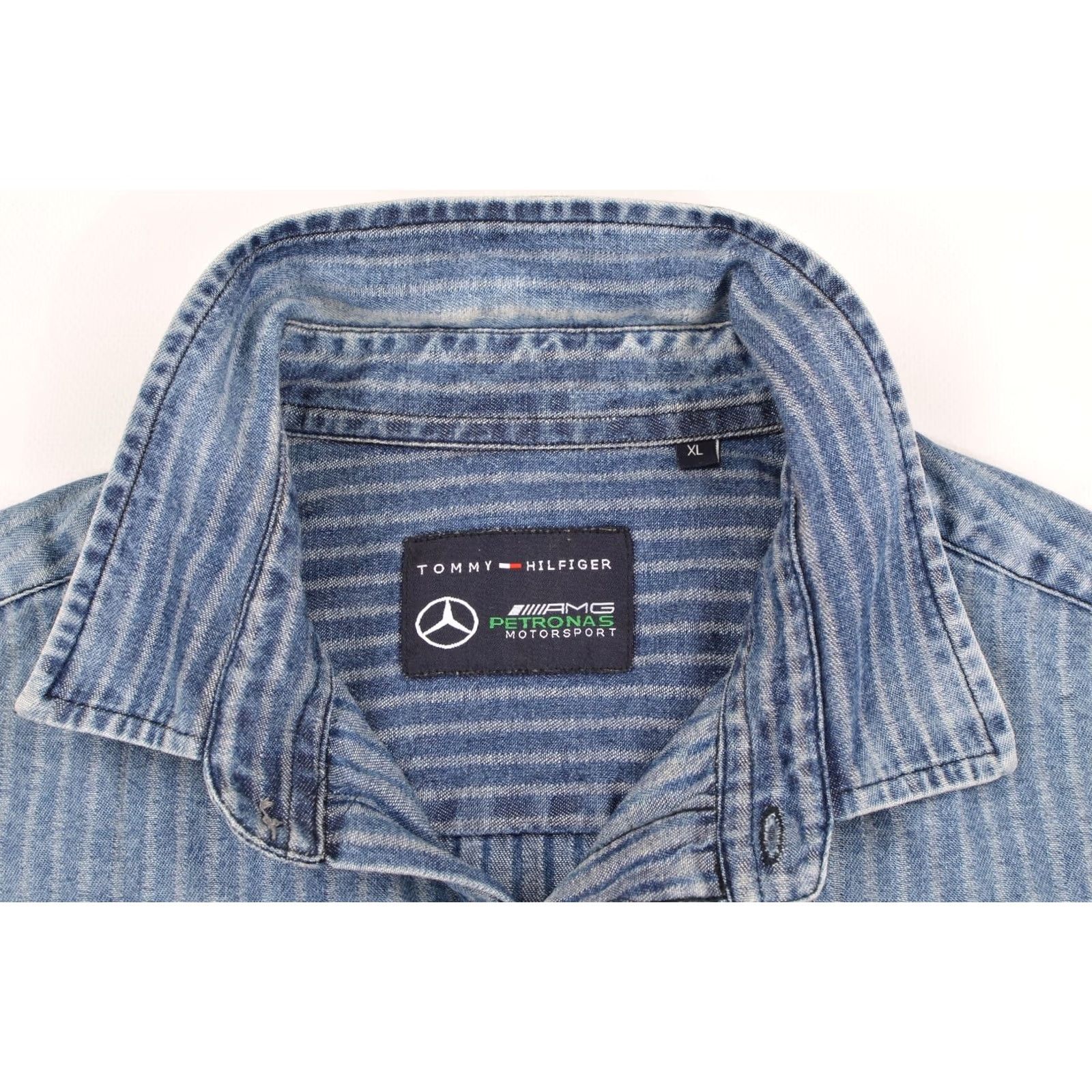 Tommy Hilfiger Tommy Hilfiger AMG Petronas Motorsport Denim Button-Up Shirt XL Men Blue Denim Button-Up Shirt XL Mens Blue Size US XL / EU 56 / 4 - 5 Thumbnail