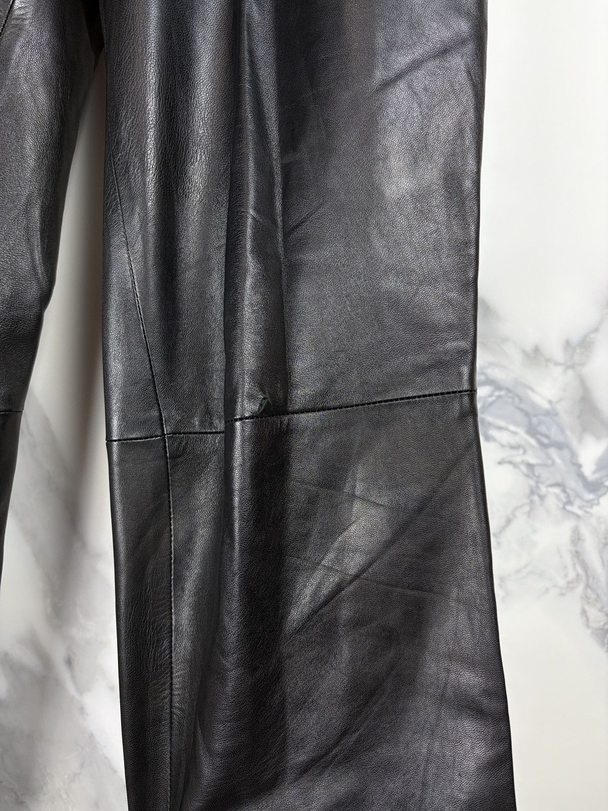 Gucci Gucci Tom Ford Vintage Black Leather Pants Trousers Size US 28 / EU 44 - 12 Thumbnail