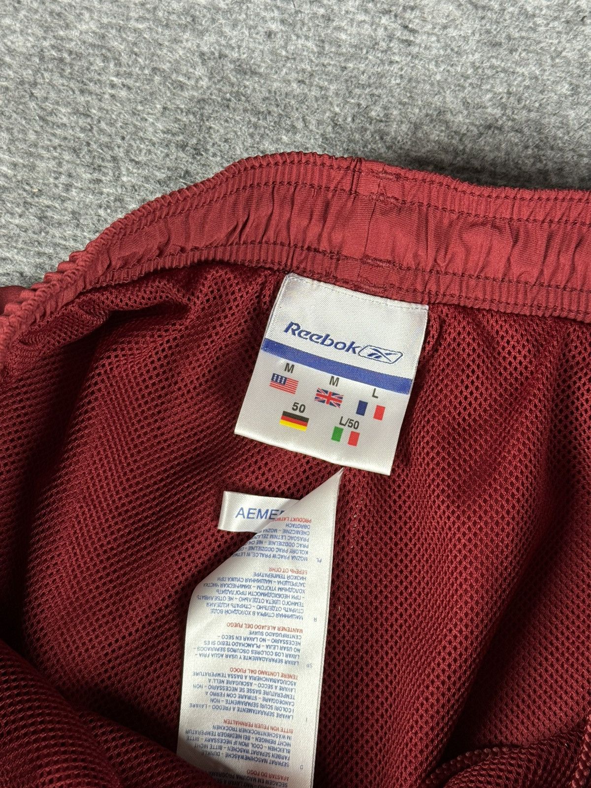 Reebok × Vintage Vintage Reebook track pants burgundy Size US 34 / EU 50 - 4 Thumbnail