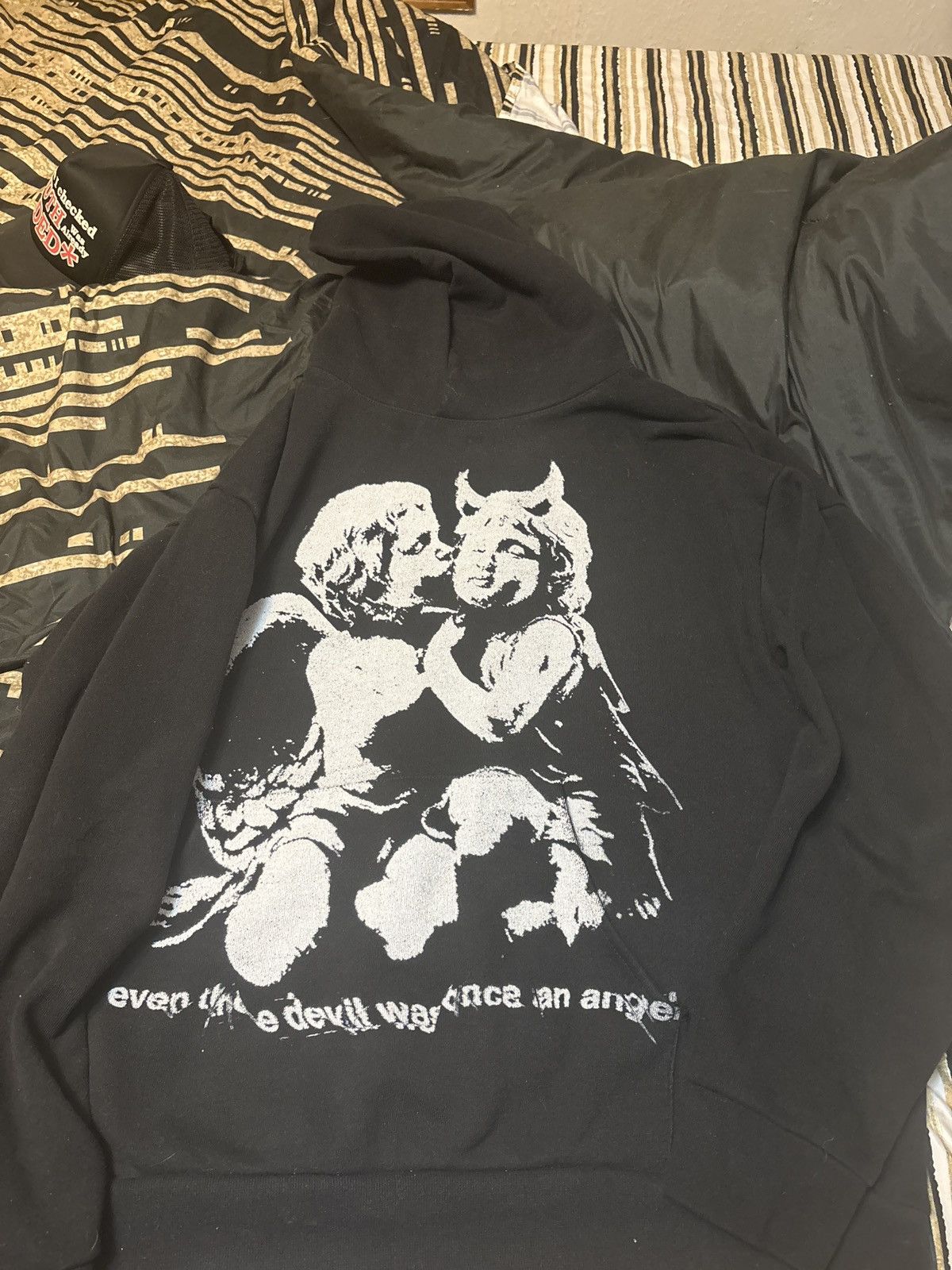Live-X REVENGE devil or angel 非売品 Other 🔥Angel Devil Black Jam Hoodie | Grailed