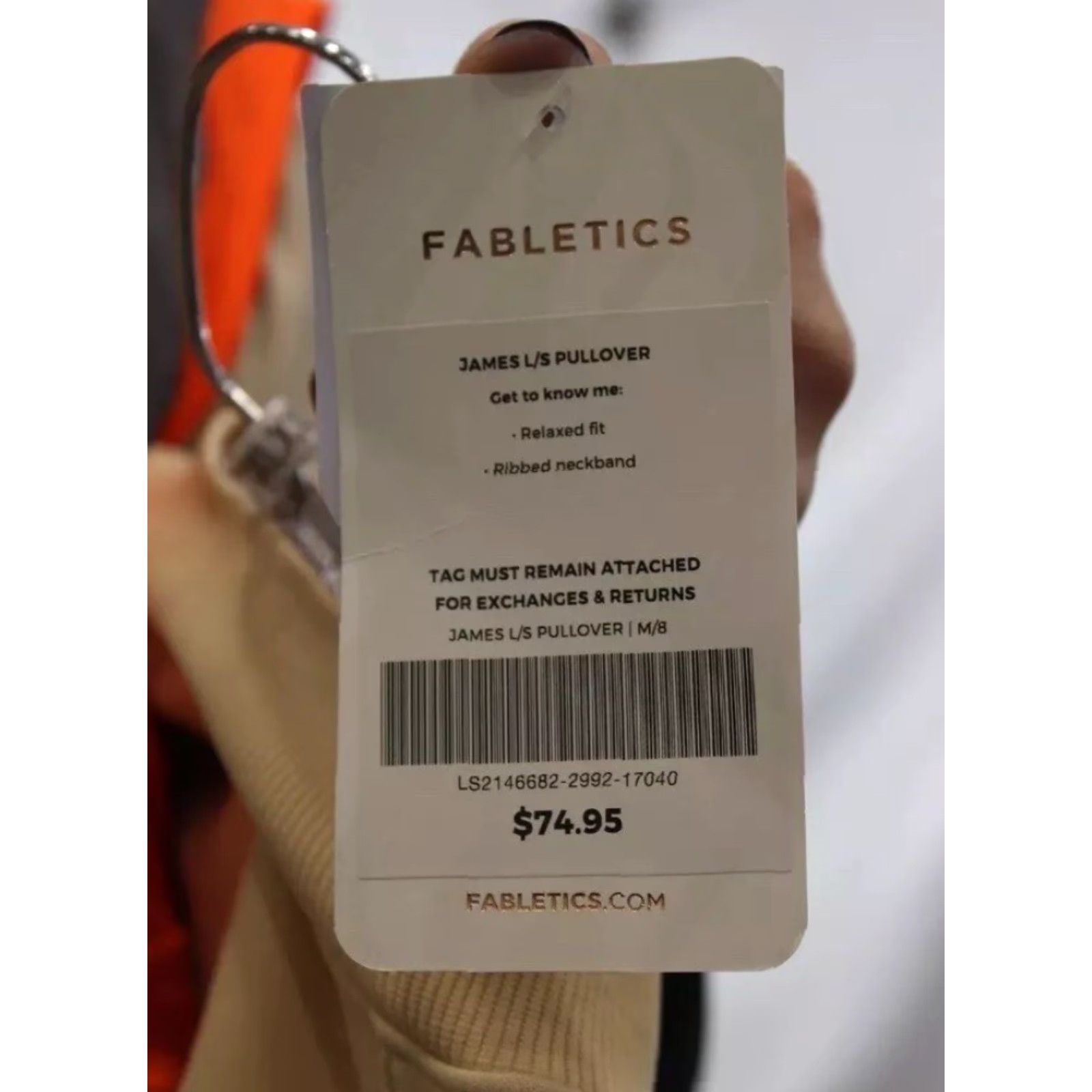 Fabletics NEW NWT Men Fabletics James Plush Vanilla Lined Versatil Pullover Sweater Size M Size US M / EU 48-50 / 2 - 3 Thumbnail