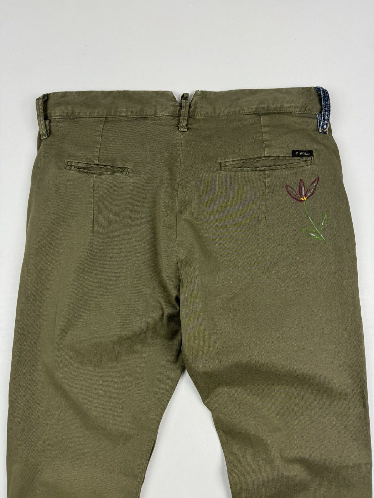 Designer Maurizio Massimino Front Pockets Designer Chino Pants Size US 34 / EU 50 - 13 Thumbnail
