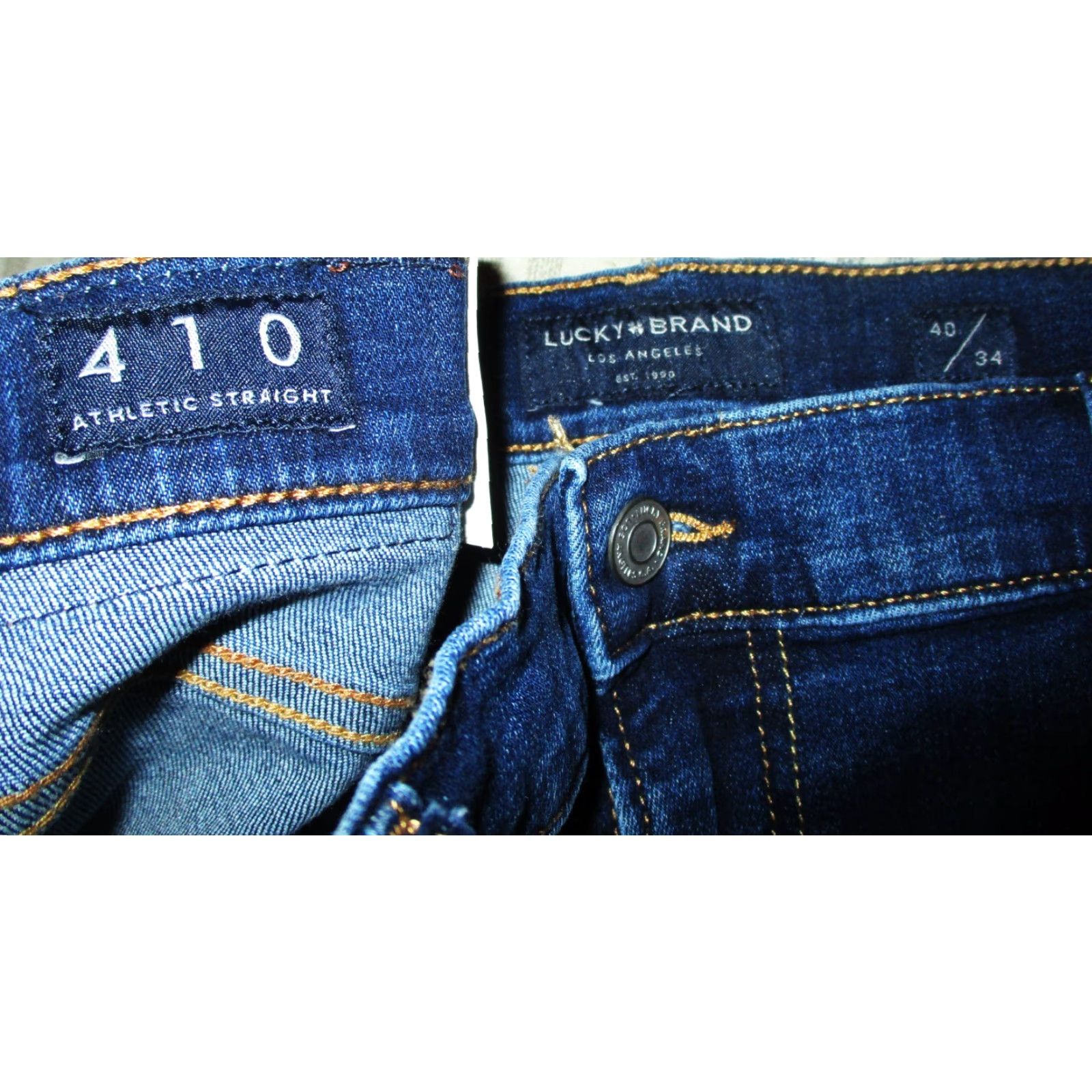Lucky Brand LUCKY BRAND Denim Jeans 410 Athletic Straight Men’s 40x34 Blue NWT Size US 40 / EU 56 - 6 Thumbnail