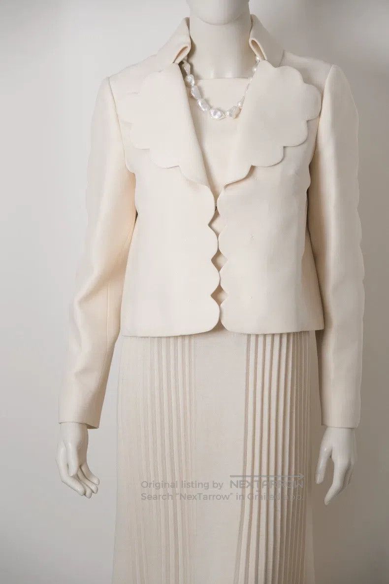 Valentino Valentino Lace silk wool blazer Size S / US 4 / IT 40 - 3 Thumbnail