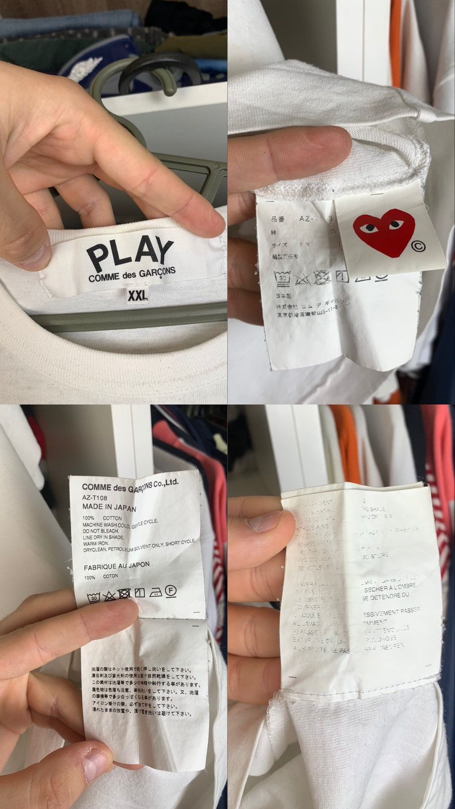 Other Play Comme des Garcons T-shirt Made in Japan Size US XXL / EU 58 / 5 - 4 Thumbnail