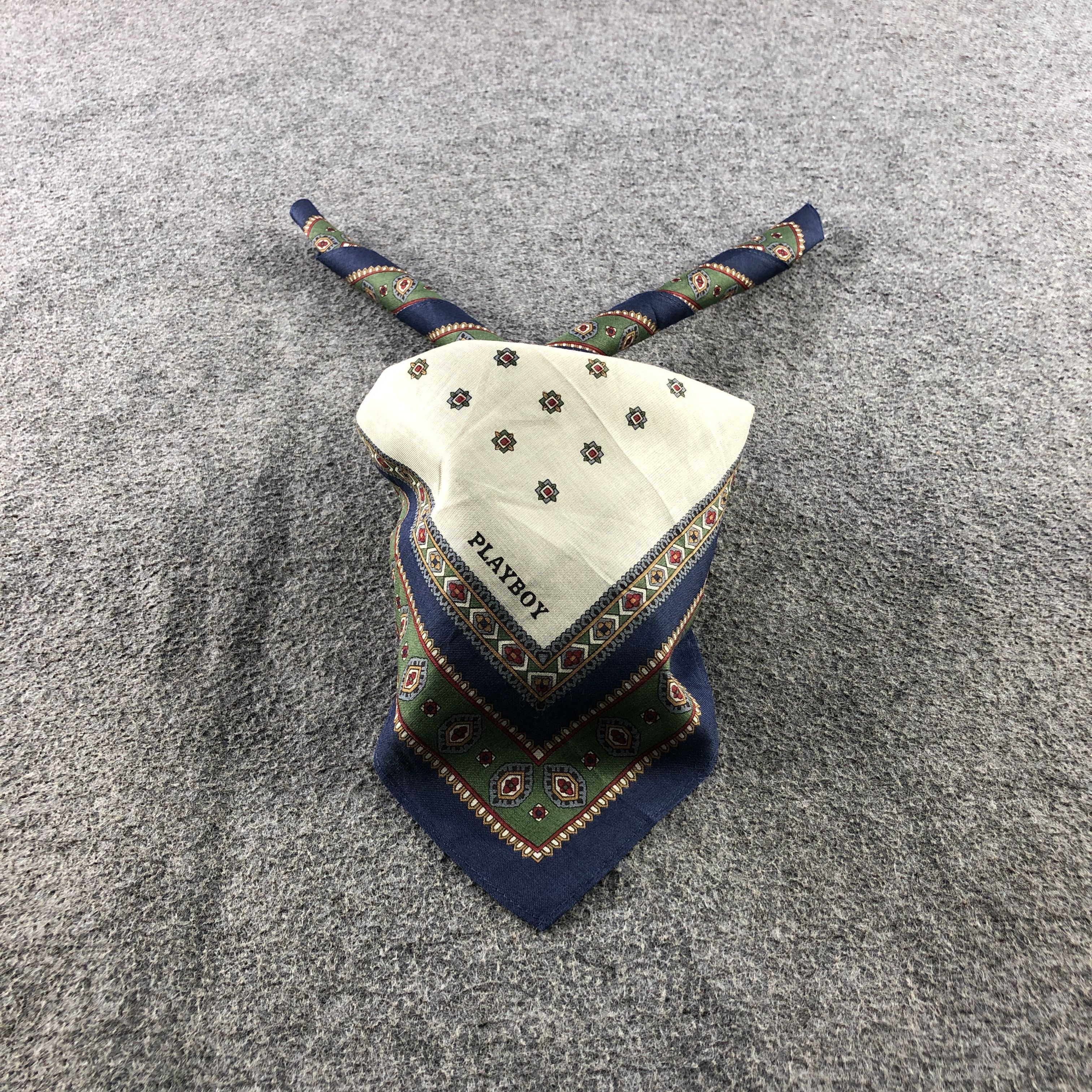 Playboy × Vintage Playboy Handkerchief Neckerchief Bandana H2356 Size ONE SIZE - 1 Thumbnail