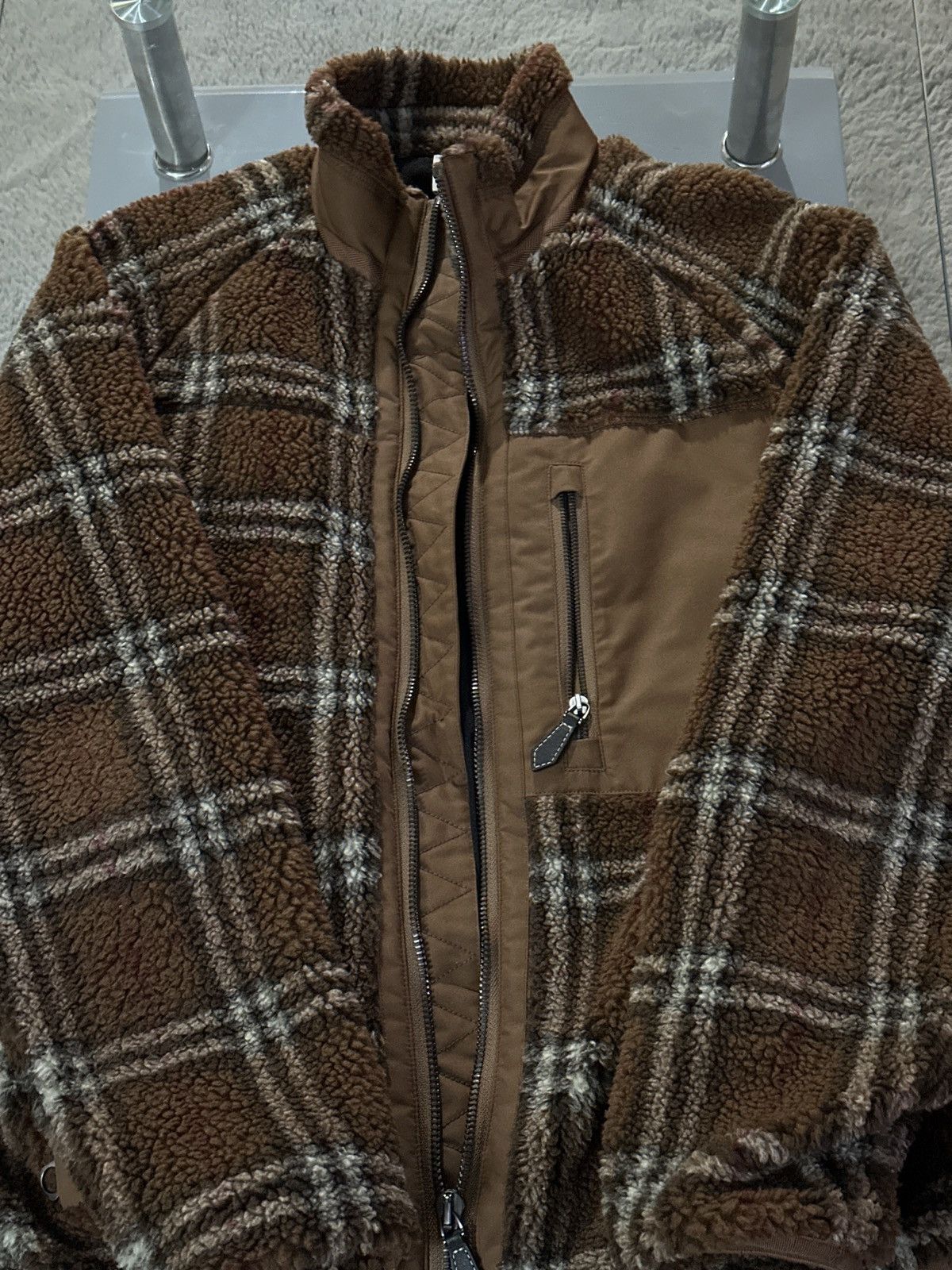 image of Burberry Fleece in Brown, Men's (Size Small)