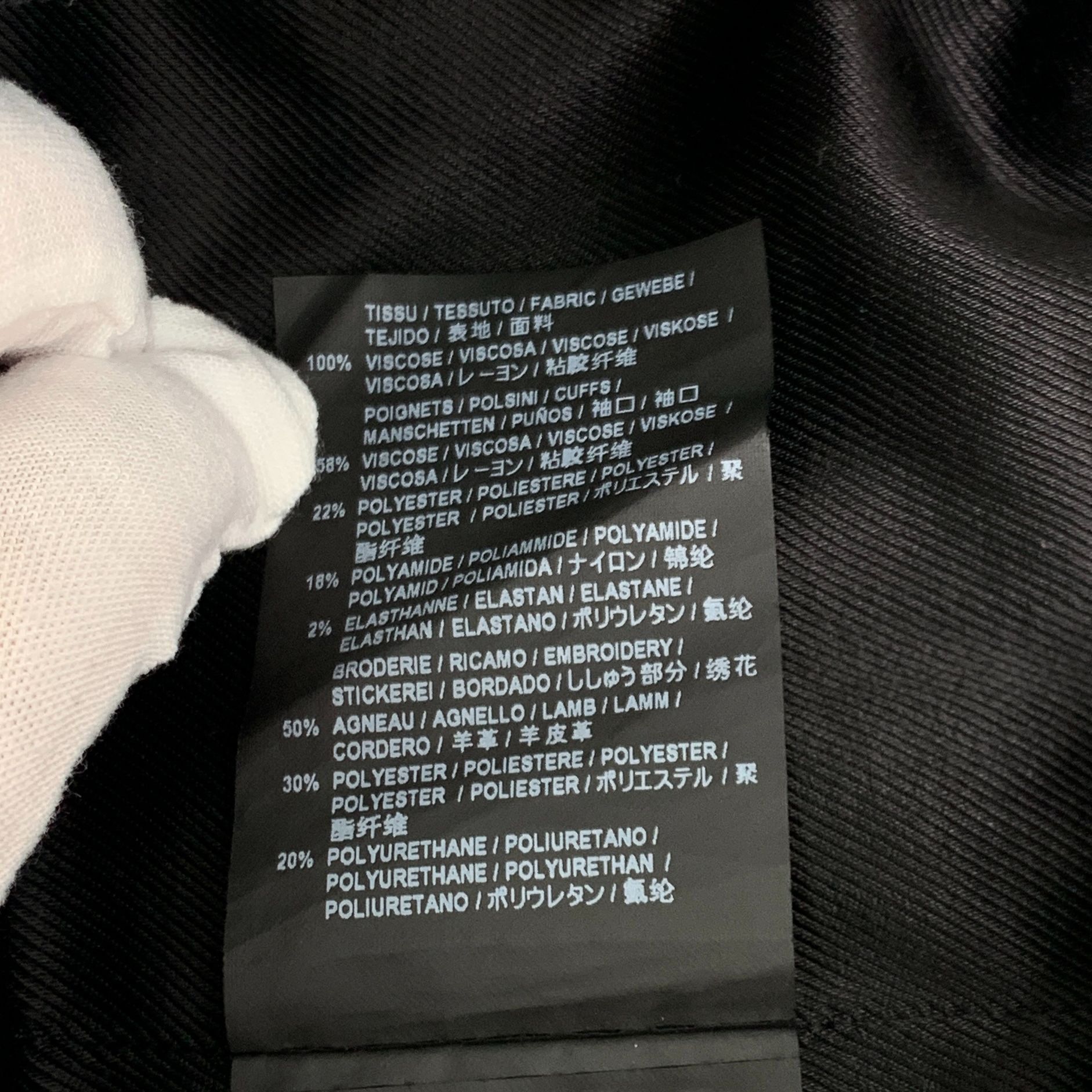 Saint Laurent Paris Saint Laurent Black Shark Zip Jacket (Size 48/M) Size M / US 6-8 / IT 42-44 - 8 Thumbnail
