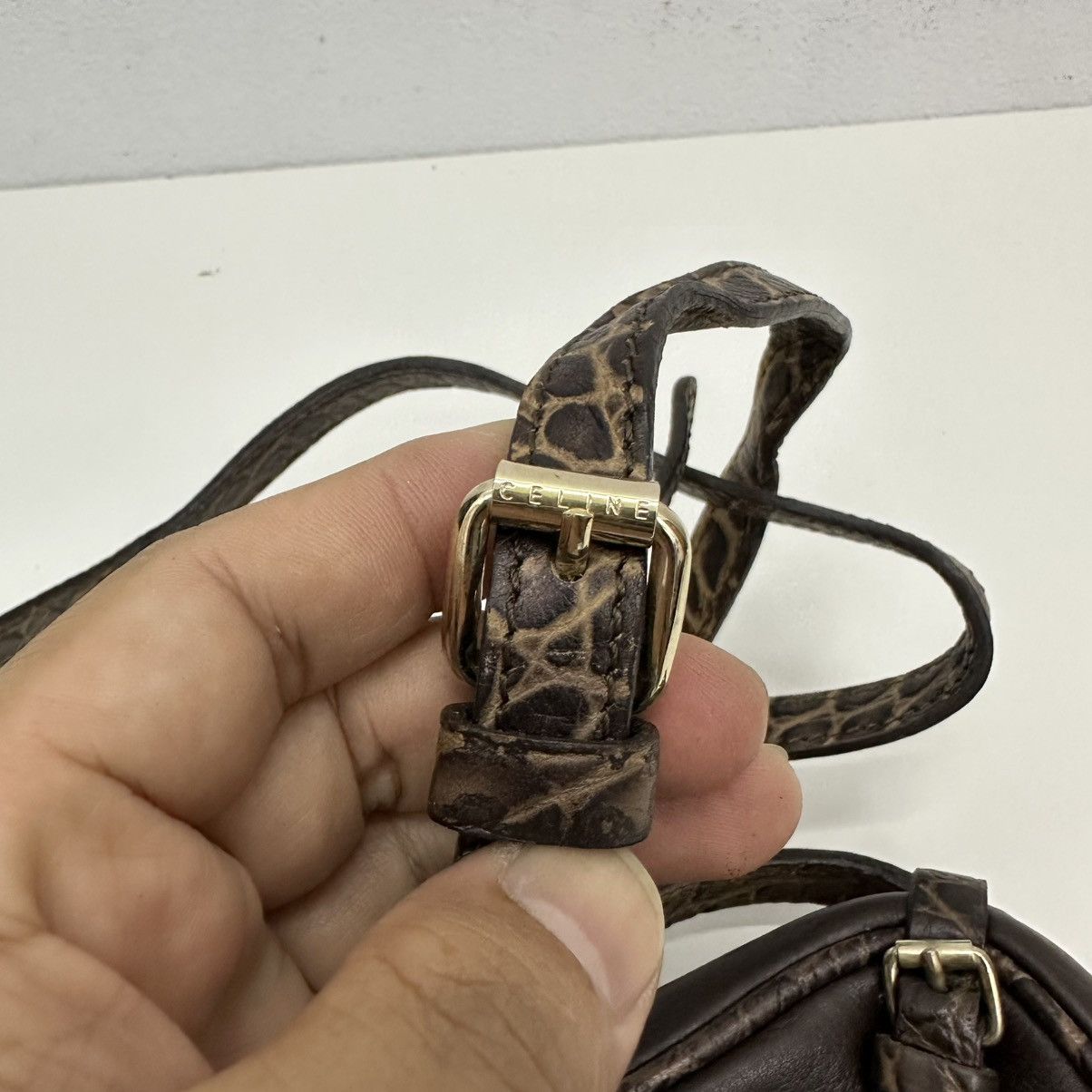 Celine ‼️YES‼️ AUTHENTIC CELINE LEATHER TRUNKETTE MINI CROSSBODY BAG Size ONE SIZE - 11 Thumbnail