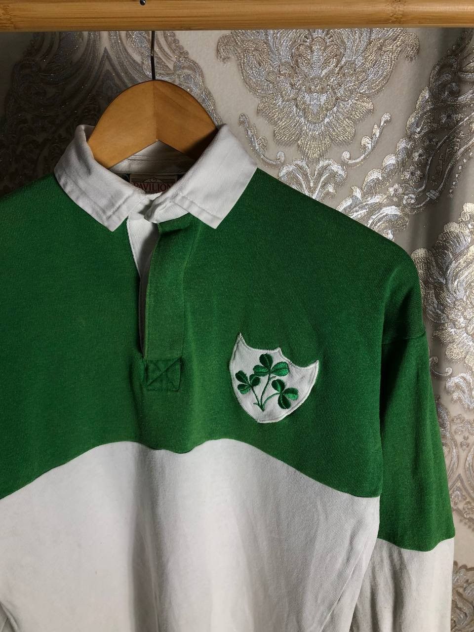 Canterbury of New Zealand VINTAGE PAVILION IRELAND RETRO RUGBY JERSEY BLOKE Y2K 90s Size US S / EU 44-46 / 1 - 2 Thumbnail