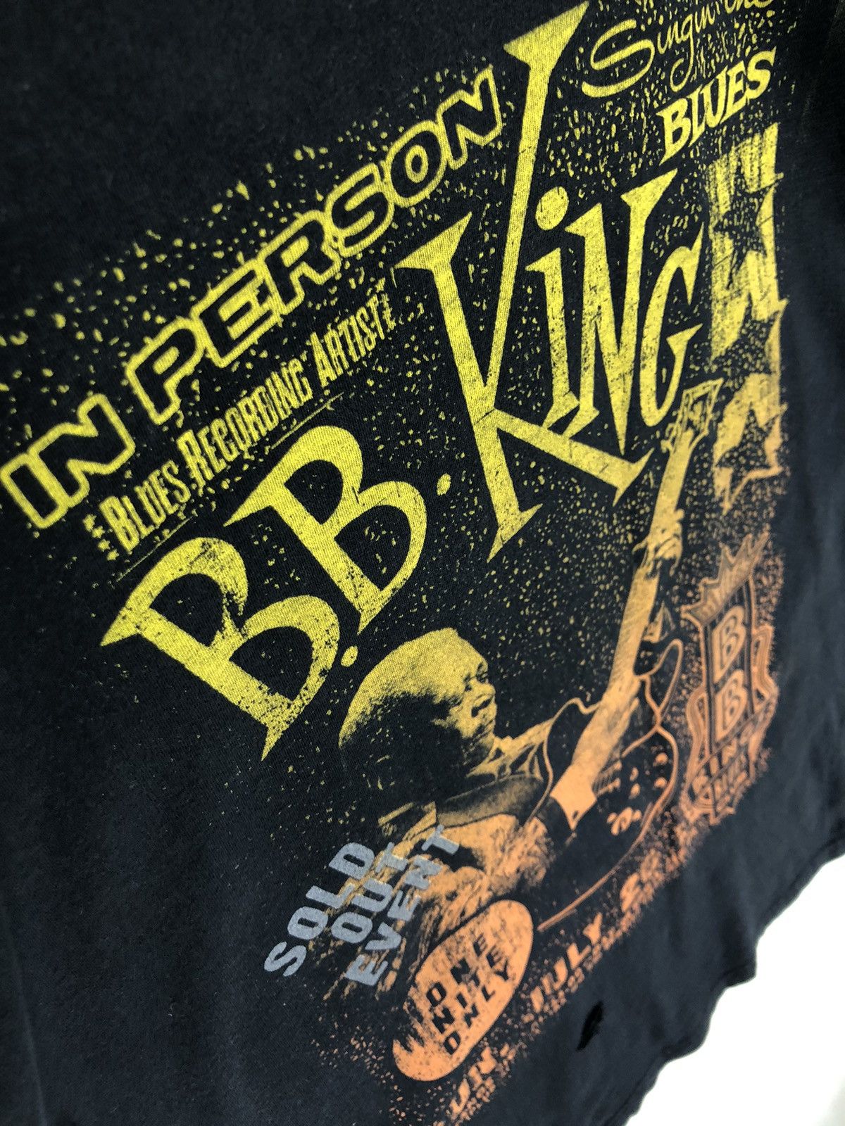 Band Tees Bb King Tour Jazz Big Print Distressed Tshirt Size S / US 4 / IT 40 - 8 Thumbnail