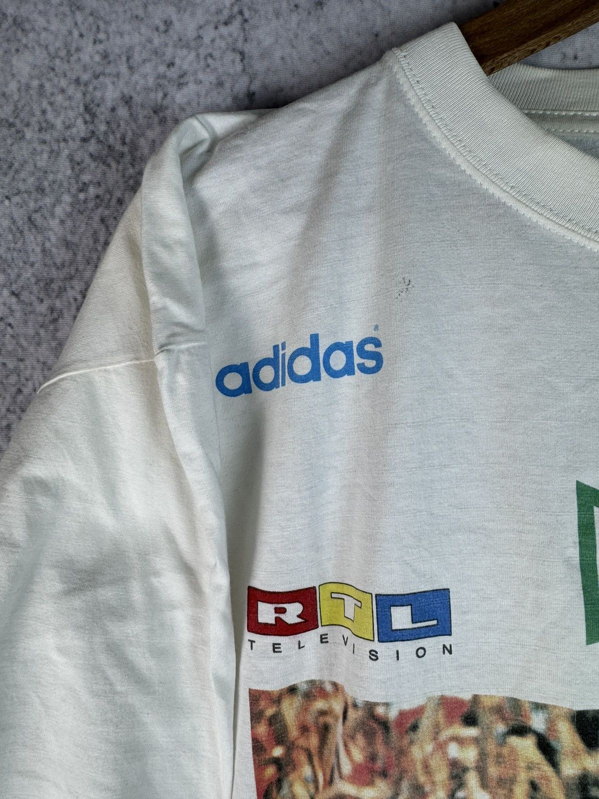 Adidas Vintage 90s ADIDAS DEUTSCHLAND GERMANY Flag T-Shirt Size US XL / EU 56 / 4 - 4 Thumbnail