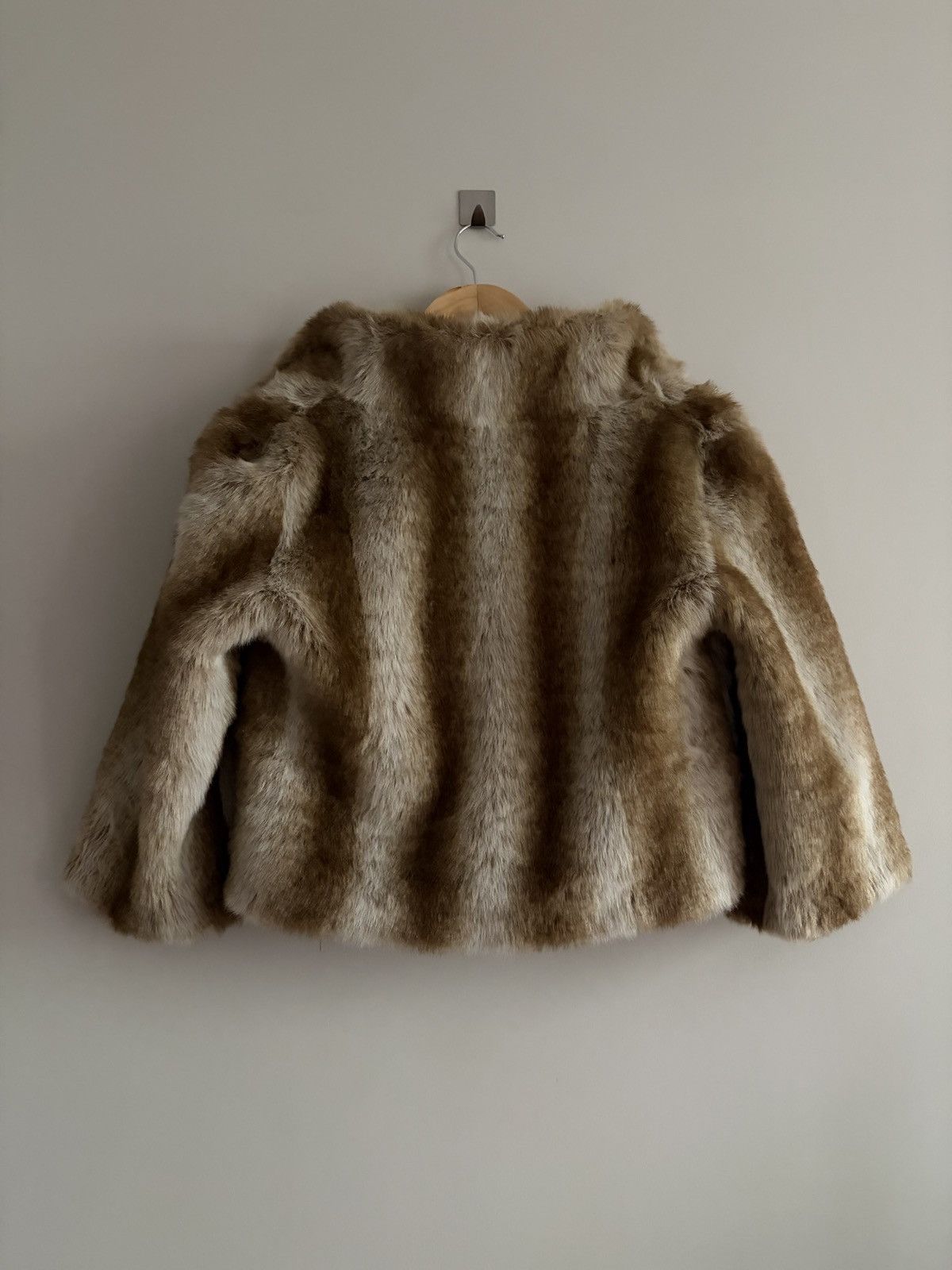Vintage Vintage Cropped Faux Fur Coat with Short Sleeves Size S / US 4 / IT 40 - 5 Thumbnail