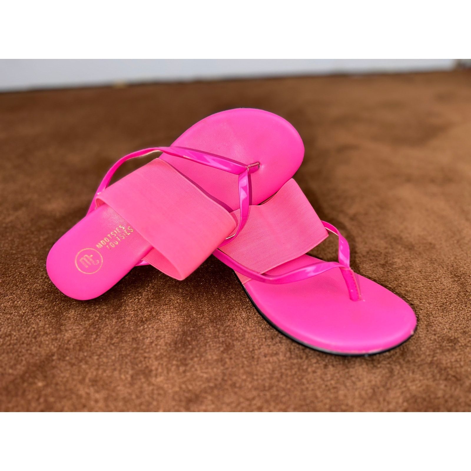 Other Mootsie Tootsie Pink Wedge Sandals Size 6.5 Size US 6.5 / IT 36.5 - 1 Thumbnail