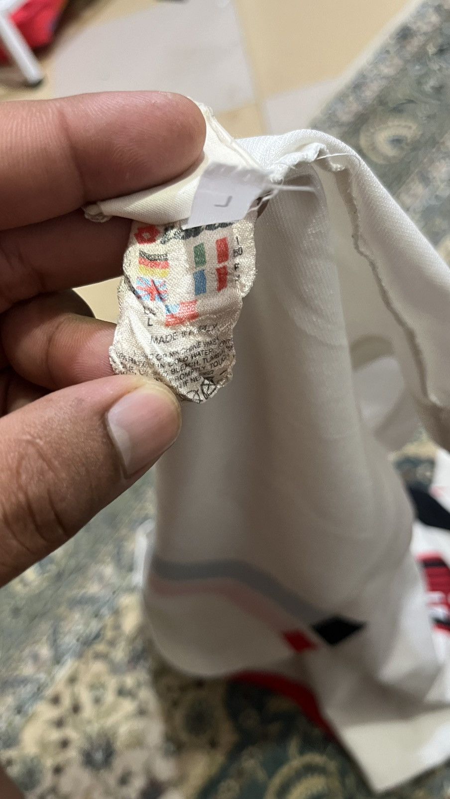 Other Vintage LOTTO AC MILAN 1996/97 jersey Size US L / EU 52-54 / 3 - 8 Thumbnail