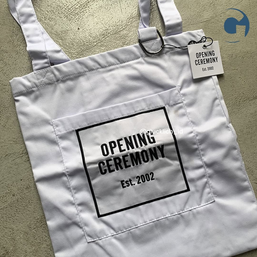 Opening Ceremony Opening Ceremony, Logo Tote Bag White Size ONE SIZE - 3 Thumbnail