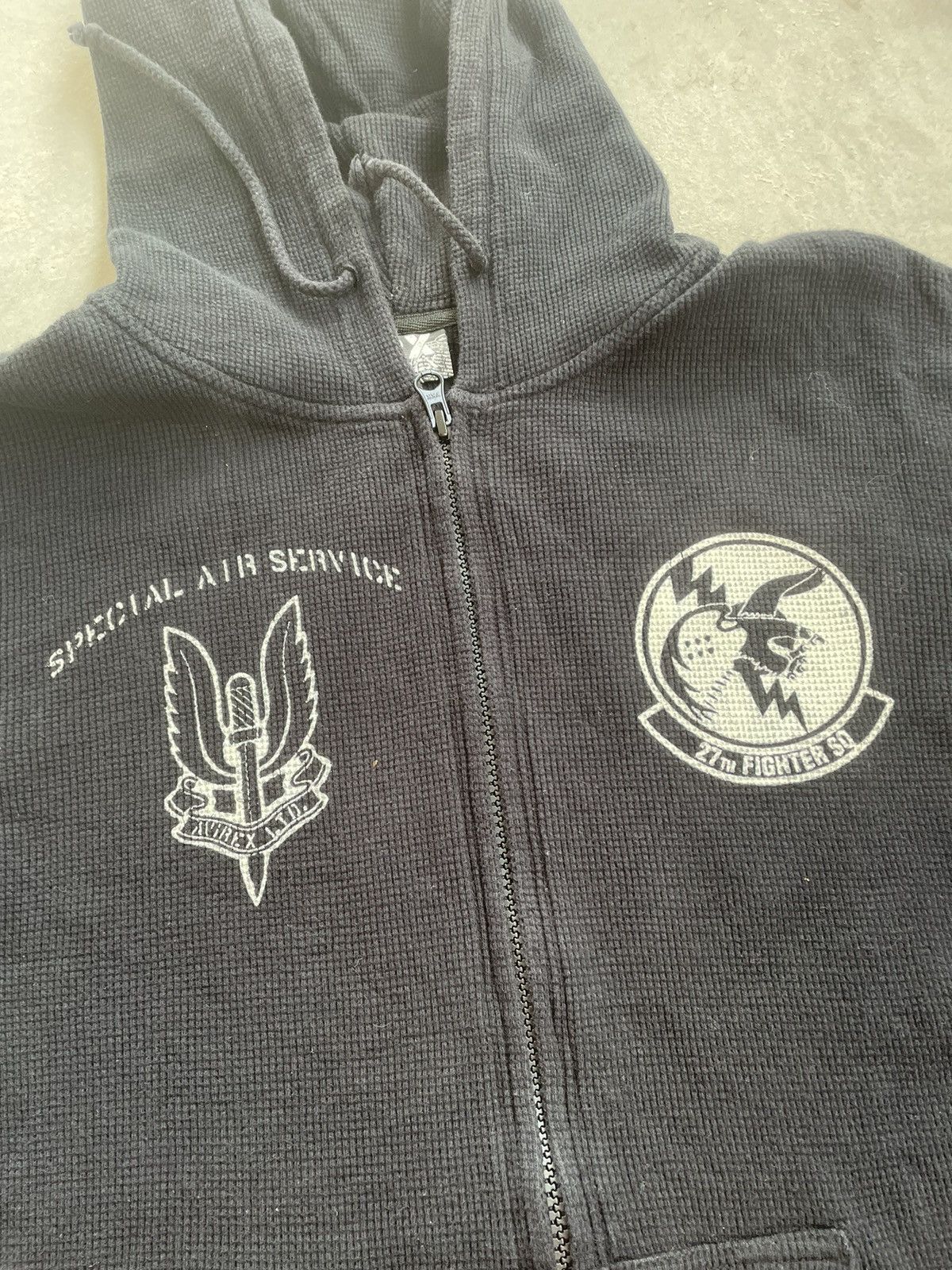 Avirex AVIREX 27TH FIGHTER ZIPPER HOODIE Size US L / EU 52-54 / 3 - 3 Thumbnail