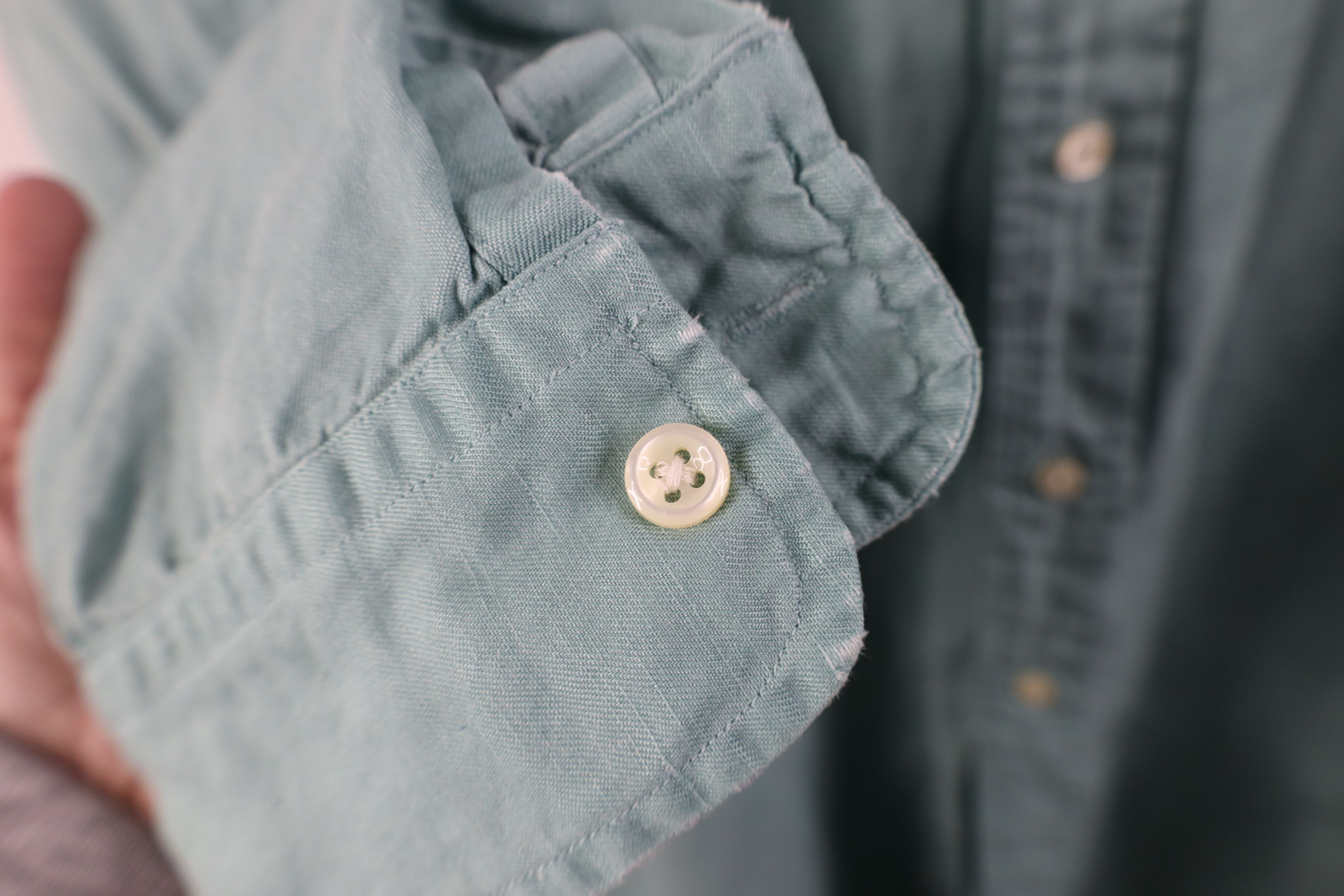 Vintage 90s Ralph Lauren Linen Collared Button Down Shirt