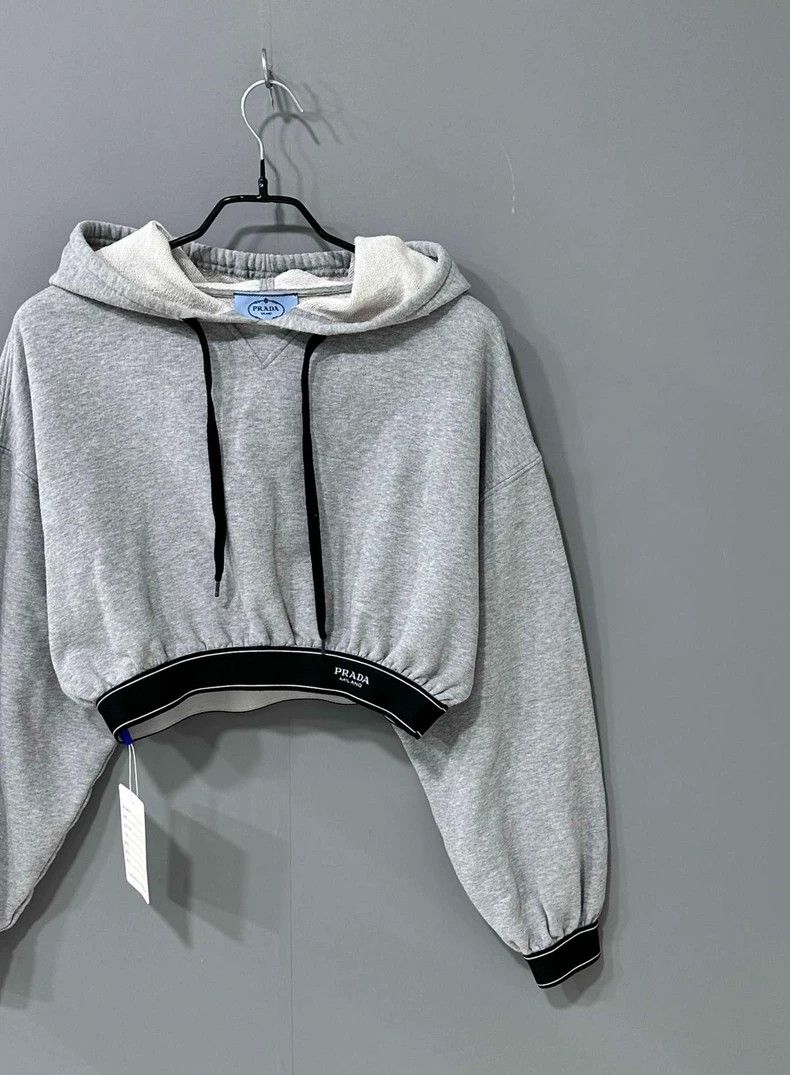 Prada Prada Gray short style jacket 2504-Nextarrow Size XS / US 0-2 / IT 36-38 - 2 Thumbnail