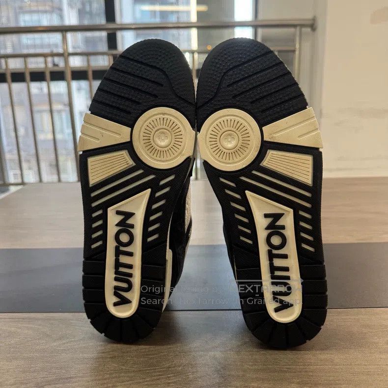 Louis Vuitton Louis Vuitton Trainer black and white cowboy shoes Size US 8 / EU 41 - 6 Thumbnail