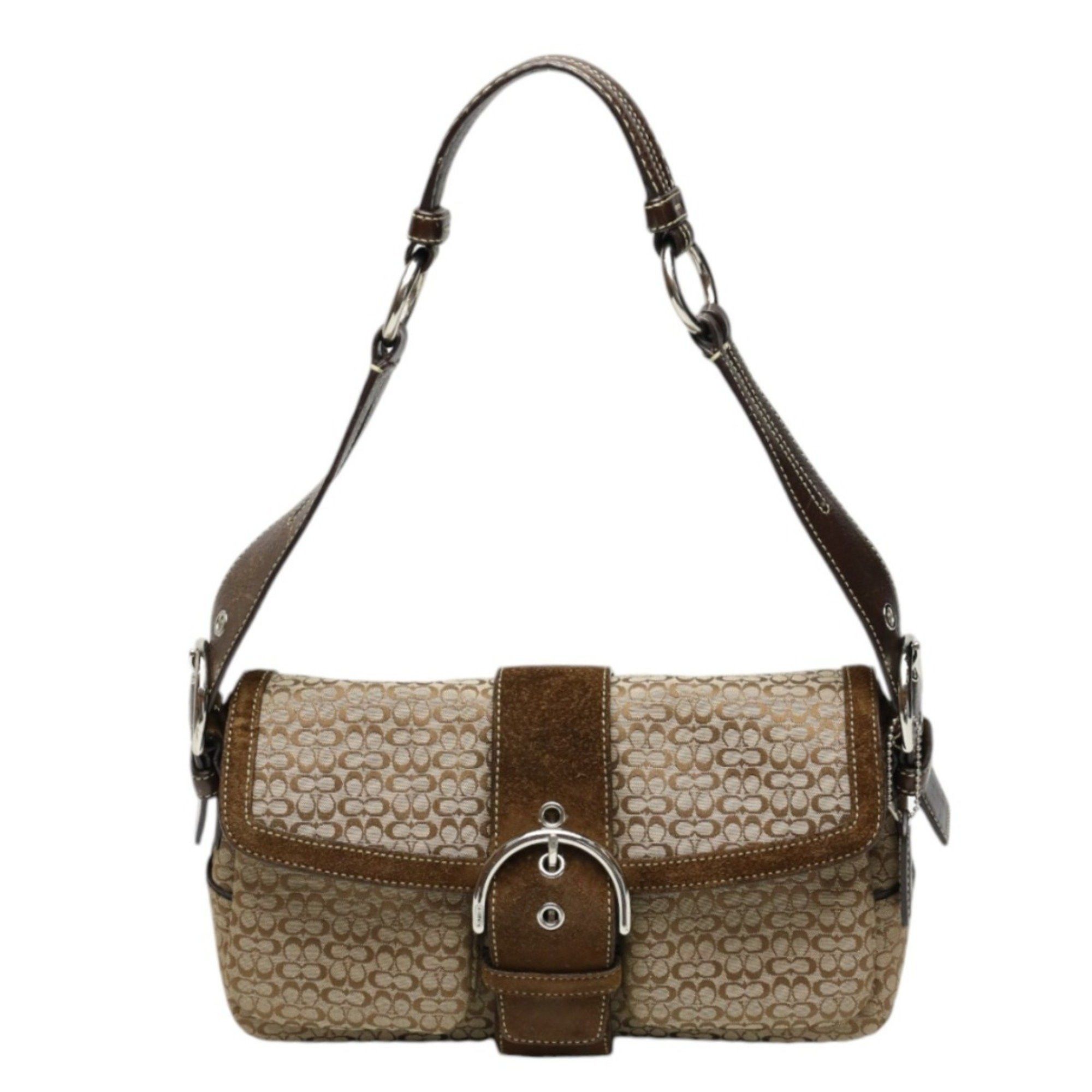 Coach COACH shoulder bag handbag signature canvas 1463 brown Size ONE SIZE - 1 Thumbnail