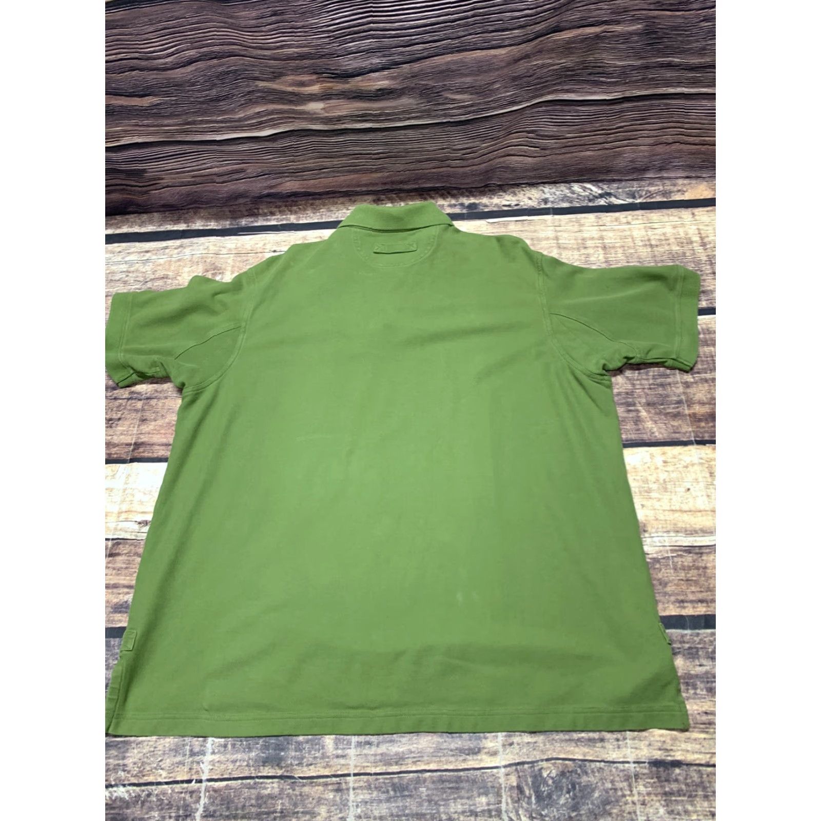 CO Duluth Trading Co Polo Shirt Men's Green XL 1/4 Button Short Sleeve Collared Regular Fit Vintage No Size US XL / EU 56 / 4 - 6 Thumbnail