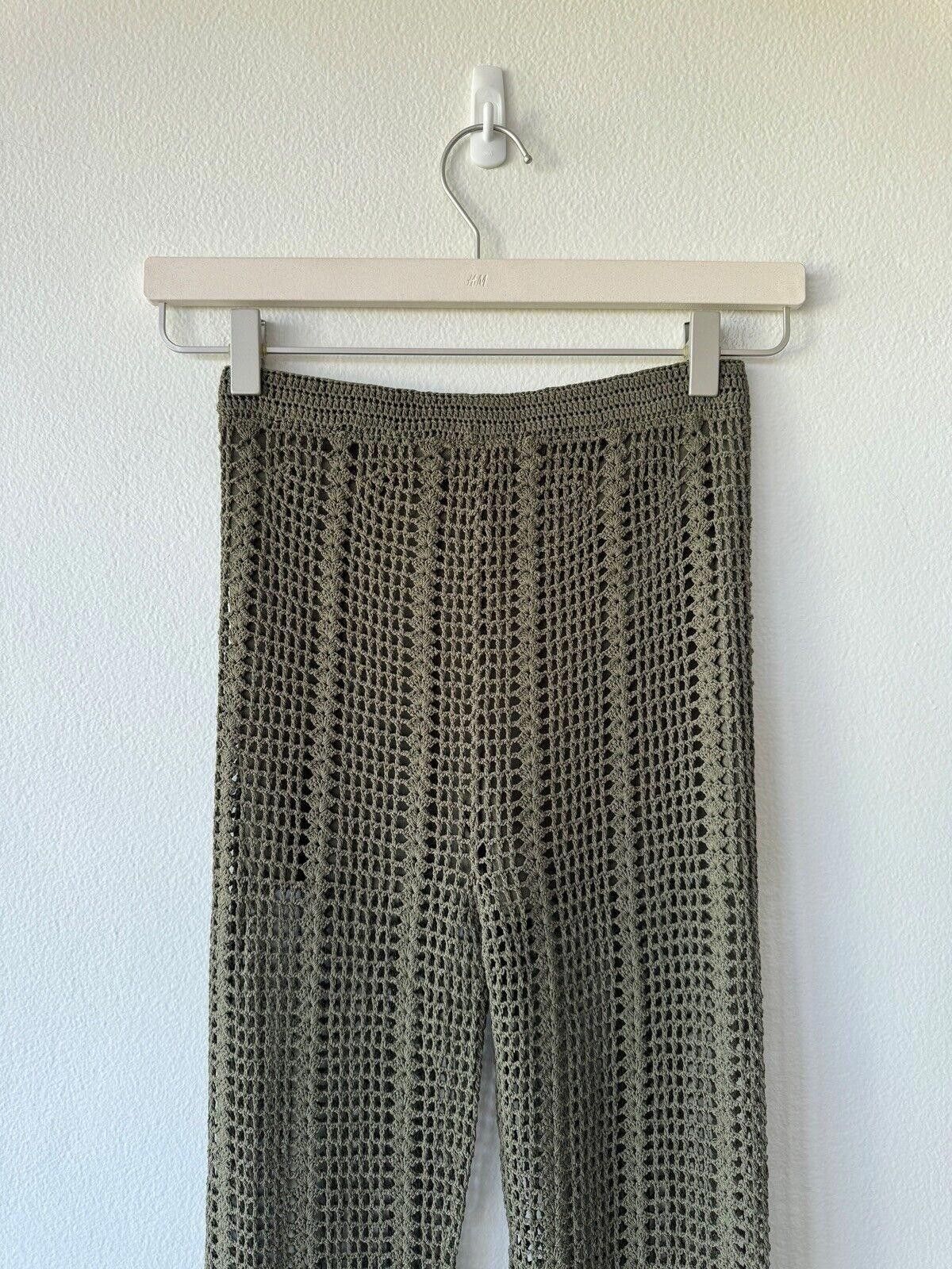 Dion Lee New dion lee knit pinnacle crochet pant extra small xs moss Size 26" / US 2 / IT 38 - 6 Thumbnail