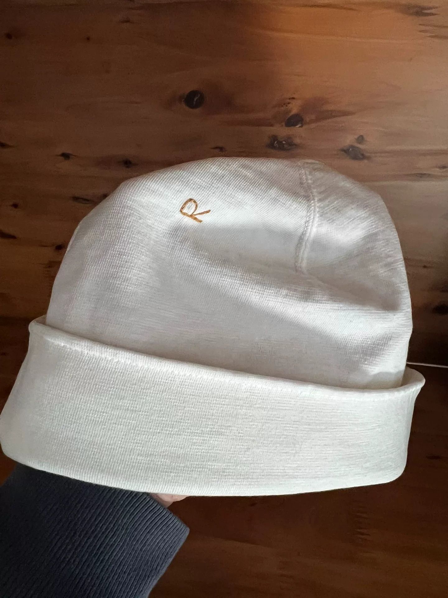 45rpm 45r White Knit Hat Size ONE SIZE - 1 Thumbnail
