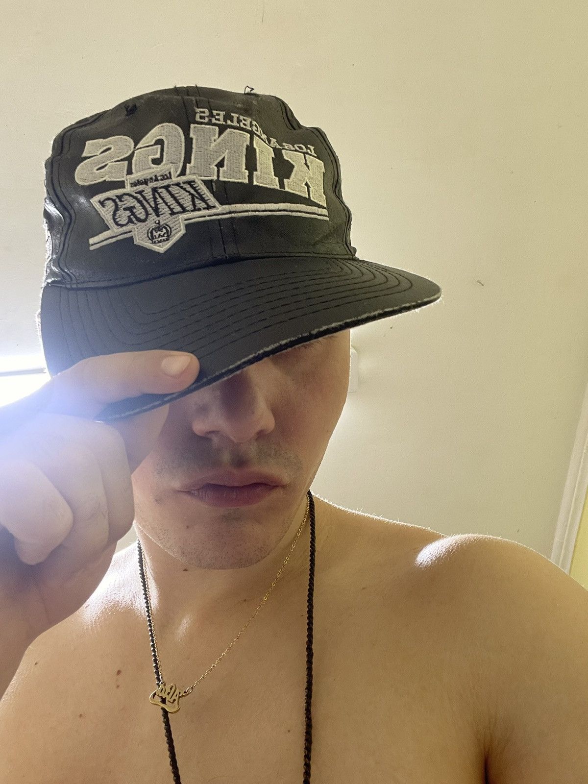 King × NFL Los Angeles Kings NFL Black Cap Rap Fit 1999s Size ONE SIZE - 8 Thumbnail