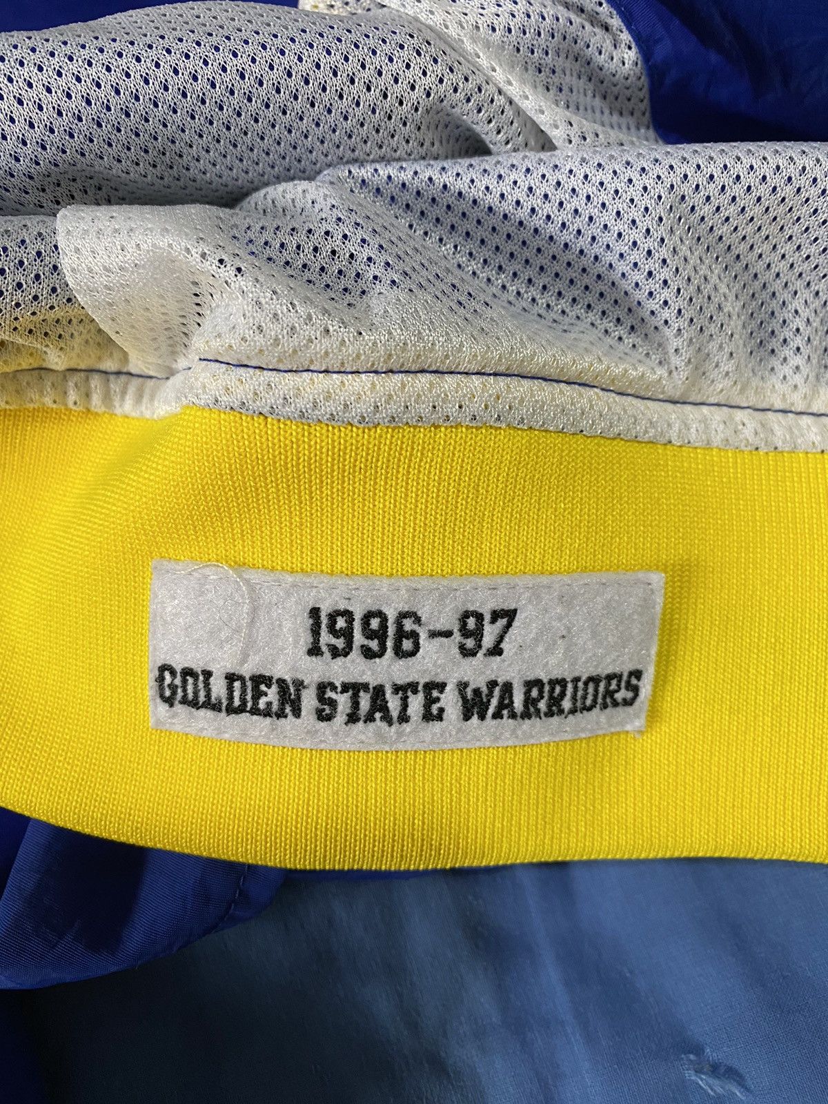 Mitchell & Ness Mitchell & Ness Warriors jacket size XL, blue yellow, used Size US XL / EU 56 / 4 - 13 Thumbnail