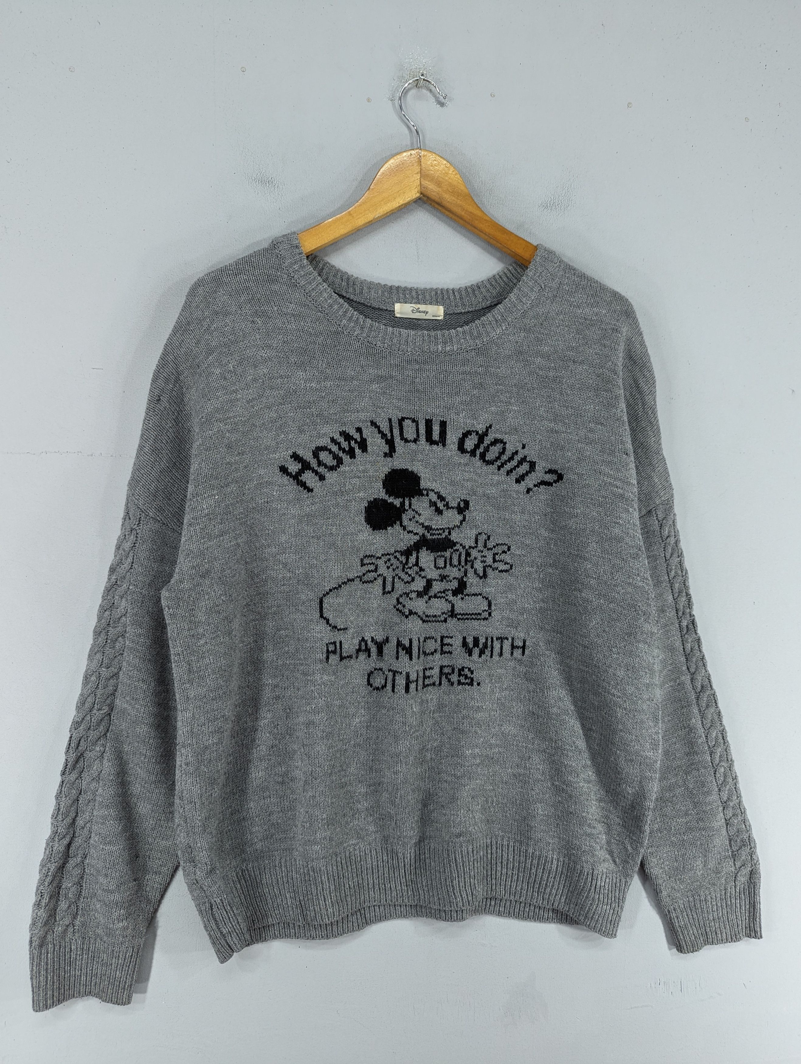 Disney × Mickey Mouse Mickey Mouse Acrylic Knit Sweatshirt Size US L / EU 52-54 / 3 - 3 Thumbnail