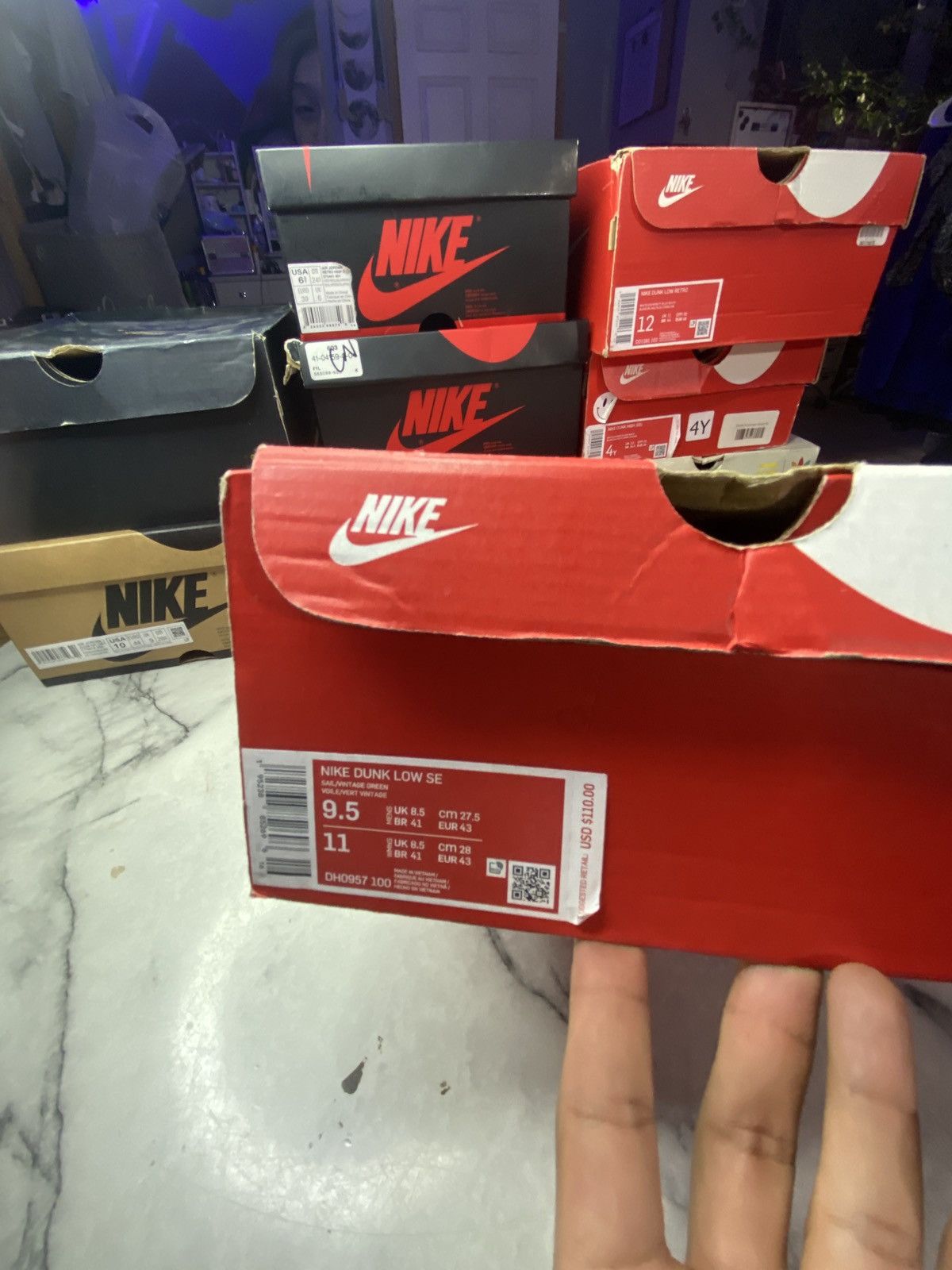 Nike Dunk low multi camo Size US 9.5 / EU 42-43 - 9 Thumbnail