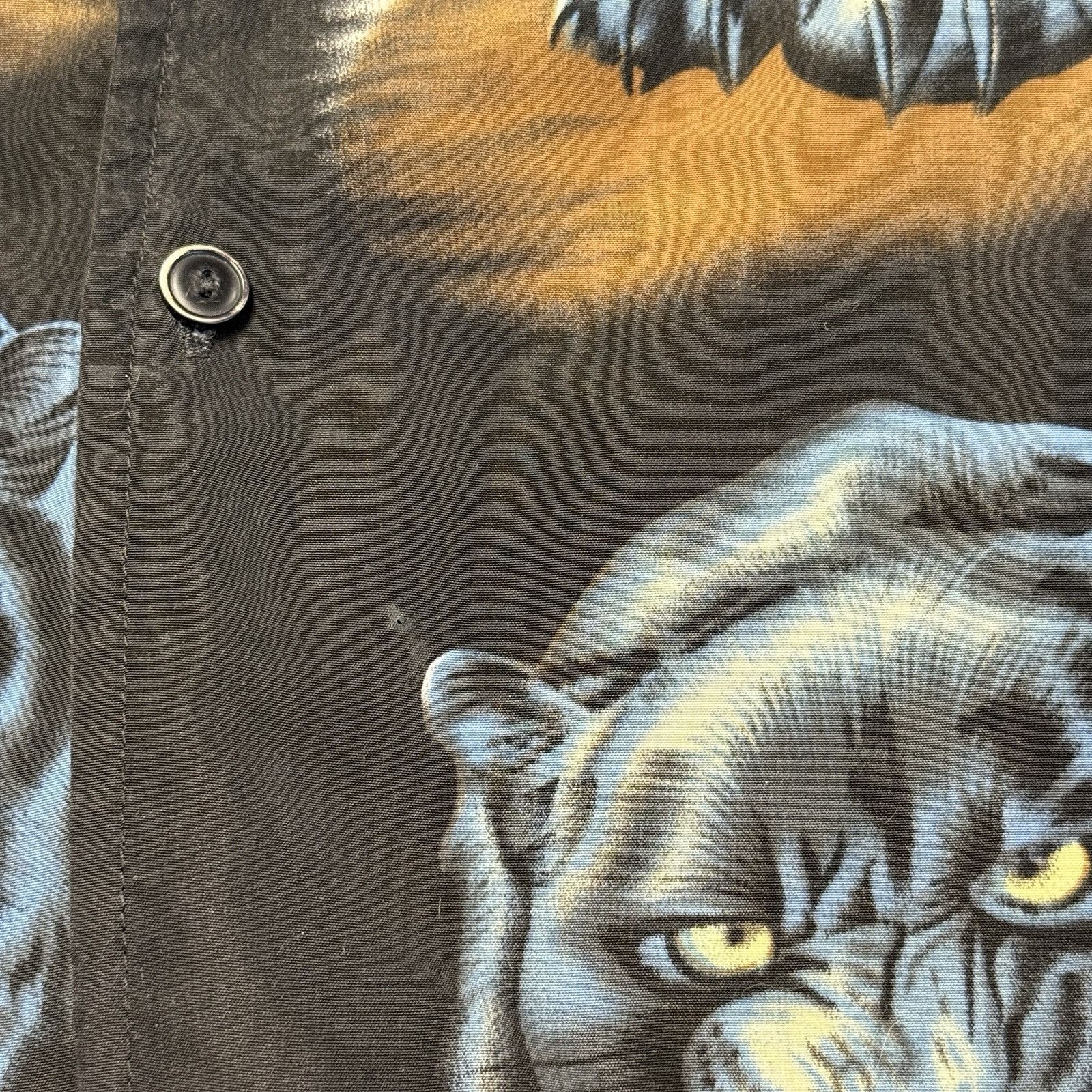 Vintage Vintage LA Beat Panther Button Up Shirt Mens Medium 24x29 Size US M / EU 48-50 / 2 - 4 Thumbnail