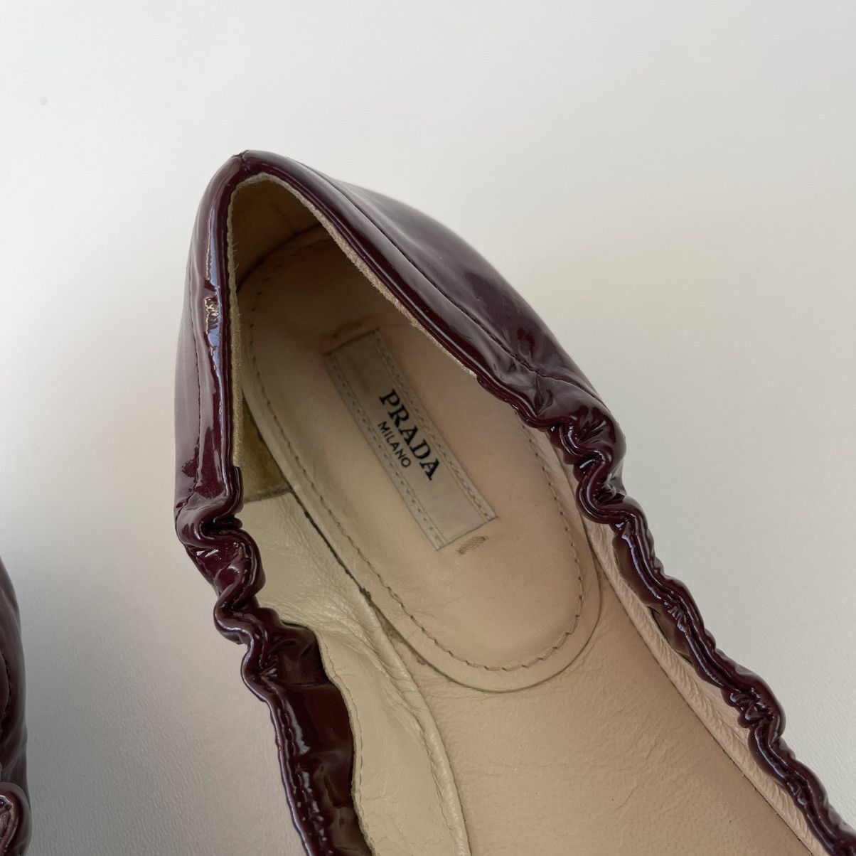 Prada Prada Milano Ballet Flats Patent Leather Ballerina Sandals Size US 9.5 / IT 39.5 - 12 Thumbnail