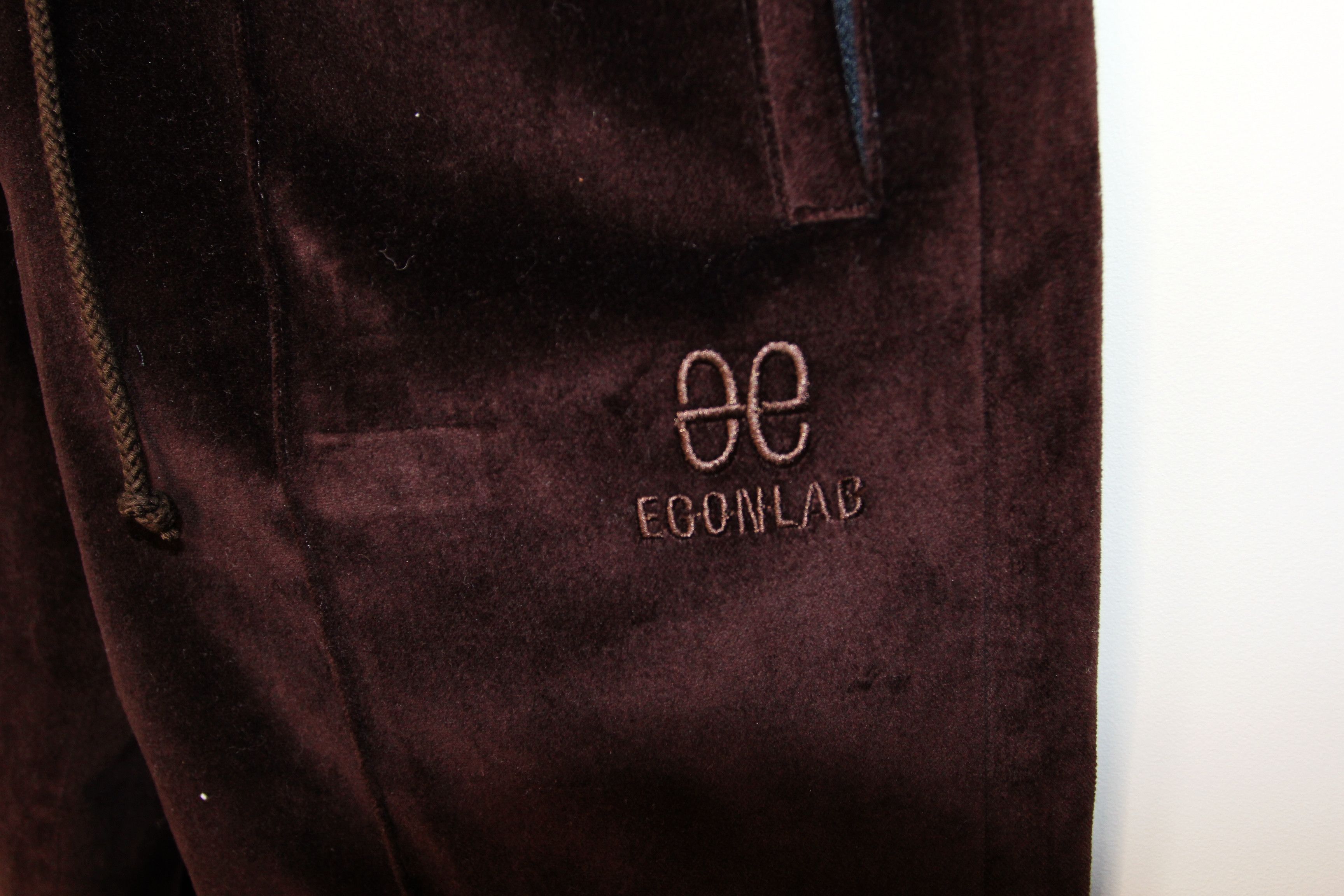 Egon Lab BNWT AW23 EGONLAB "PARASOMNIA" VELVET JOGGERS L Size US 34 / EU 50 - 8 Thumbnail