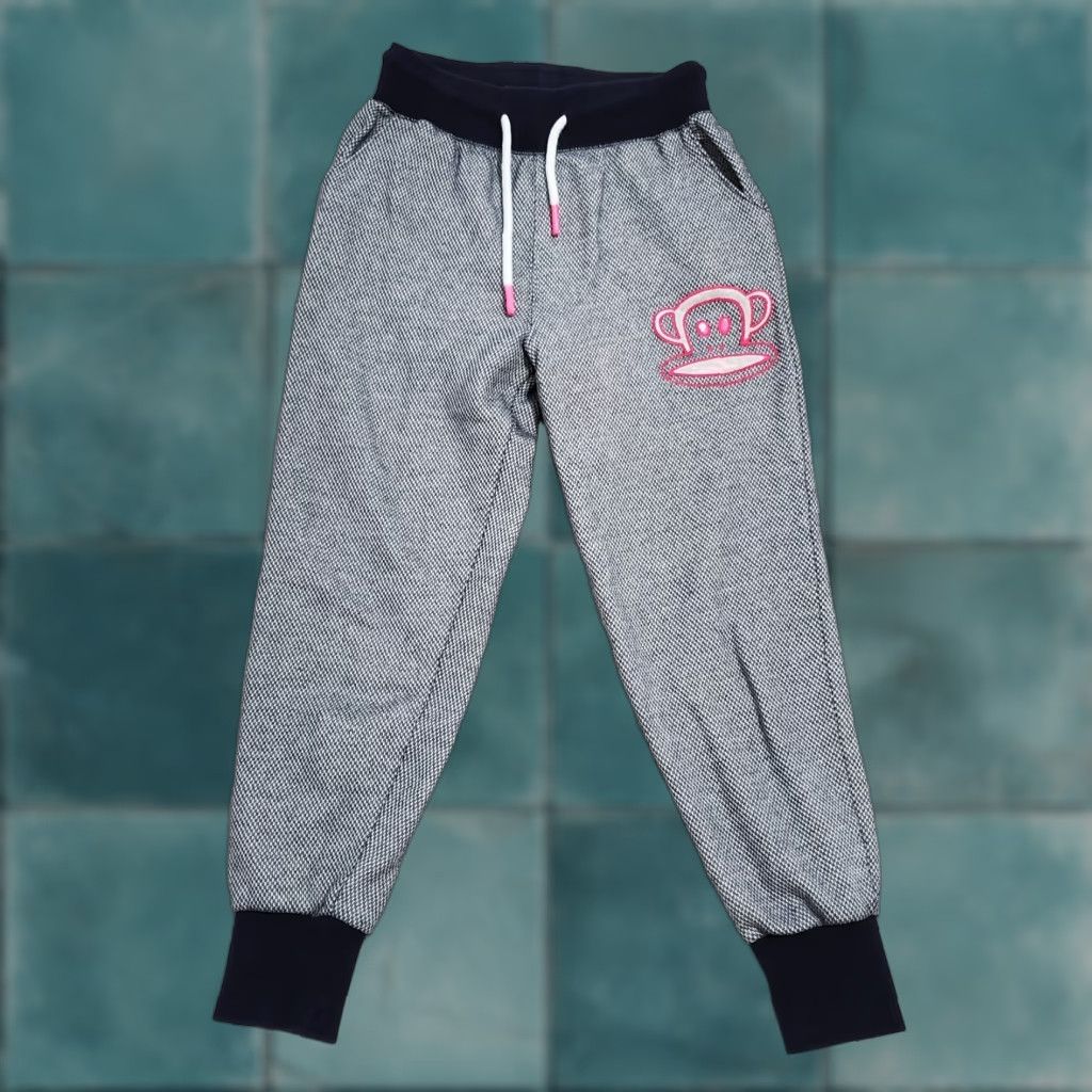 Paul Frank VINTAGE Paul Frank Julius Monkey Joggers Women M Blue White Textured Sweatpants Y2K Size 32" / US 10 / IT 46 - 1 Thumbnail