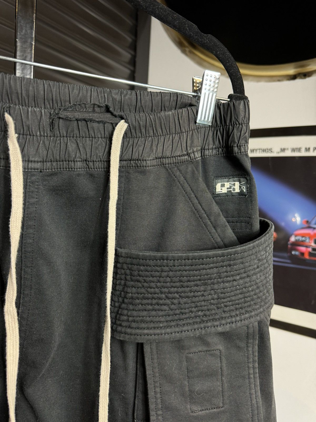 Rick Owens × Rick Owens Drkshdw Rick Owens Drk Shdw Black Creatch Cargo pants - Medium Size US 34 / EU 50 - 3 Thumbnail