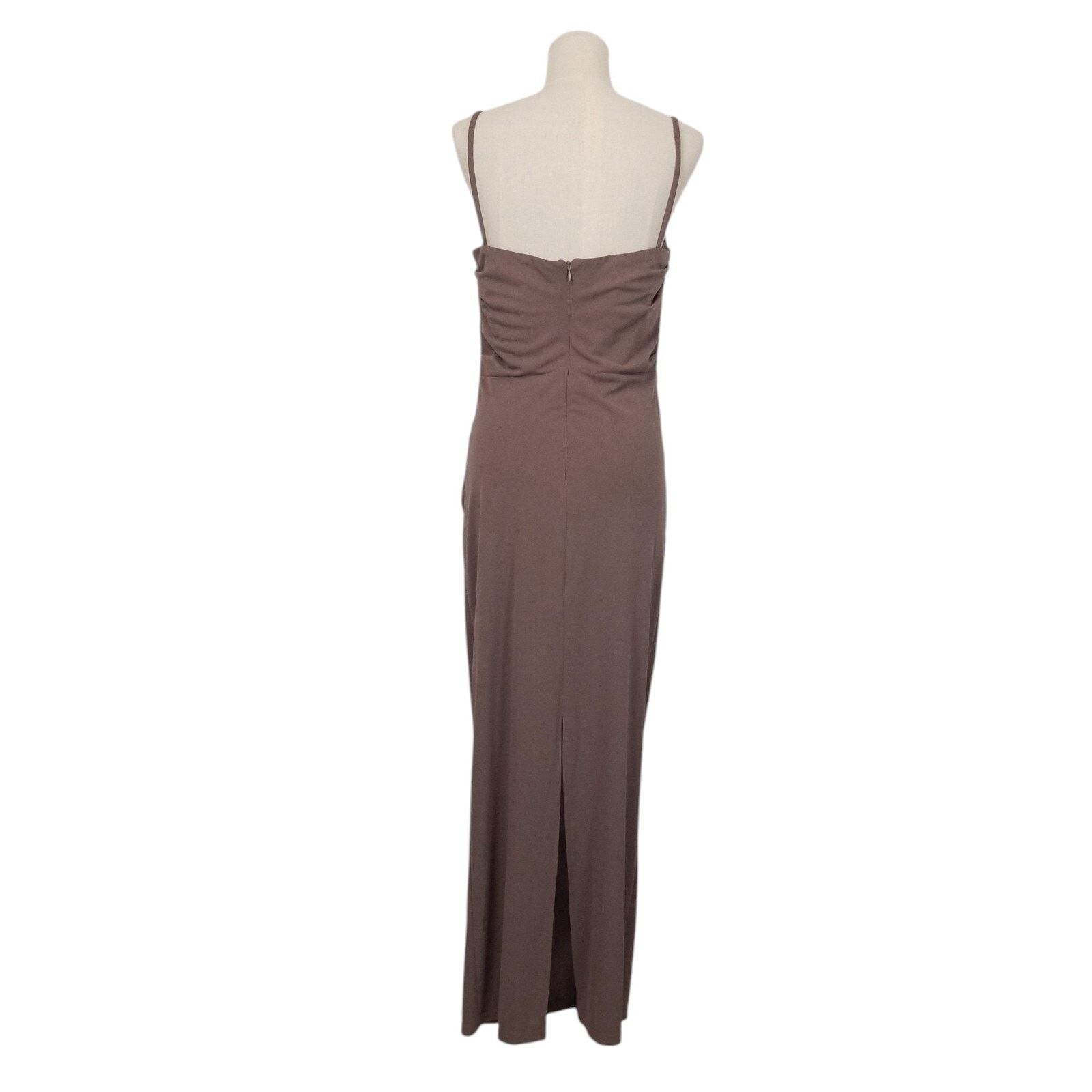 Zara Zara Draped Knit Dress Mocha Brown Sz Medium Size M / US 6-8 / IT 42-44 - 4 Thumbnail