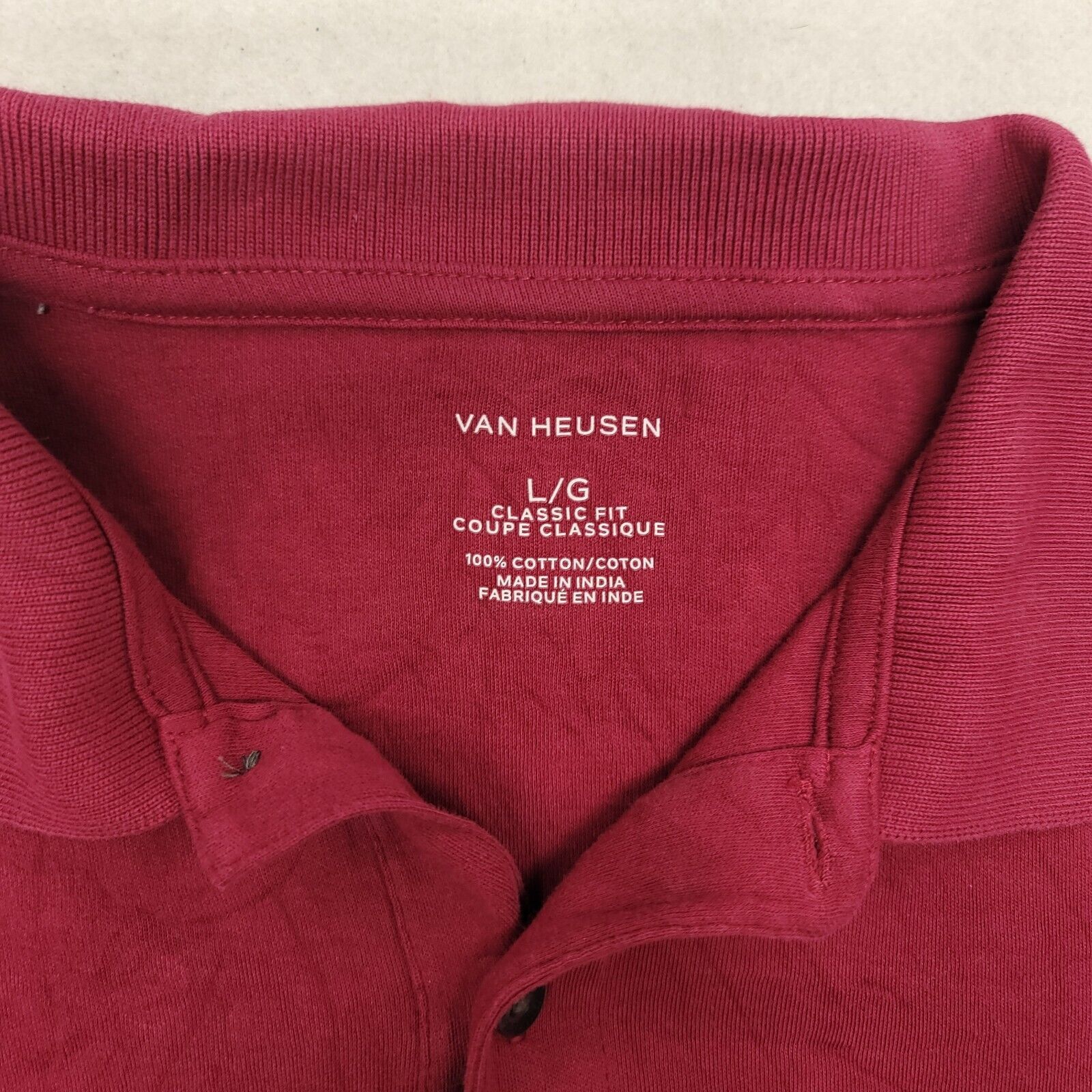 Van Heusen Van Heusen Casual Pullover Polo Shirt Adult Mens Size L Pink Size US L / EU 52-54 / 3 - 3 Thumbnail