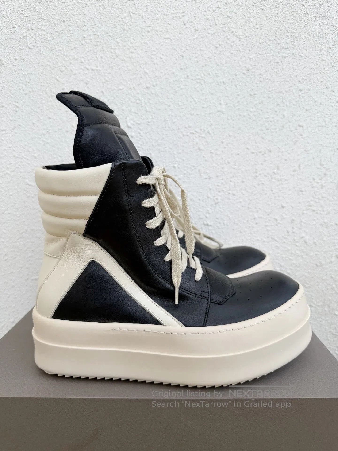 Rick Owens Rick Owens Women's Platform High-Top Black White. Size US 7 / IT 37 - 1 Thumbnail
