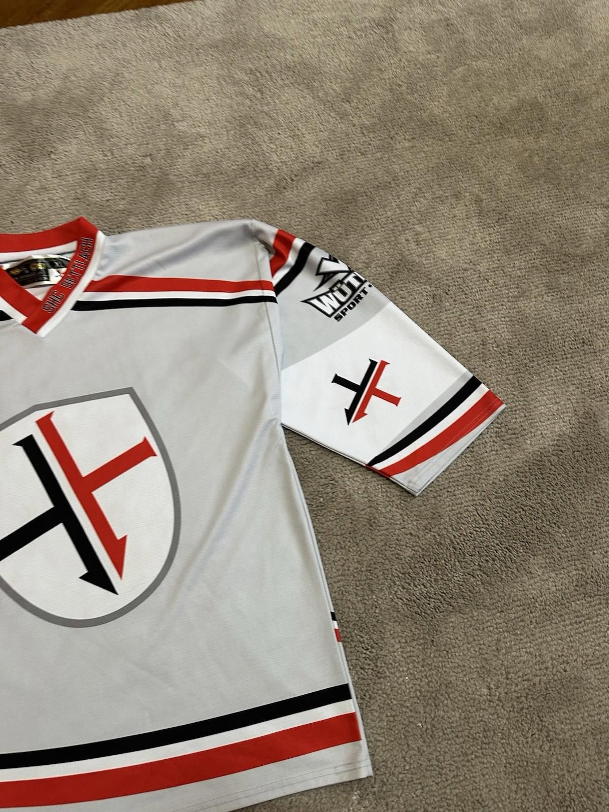 Designer Hockey Jersey 53 SHC Bettlach Trikot Shirt #71 WEIBEL Jersey Size US XL / EU 56 / 4 - 4 Thumbnail