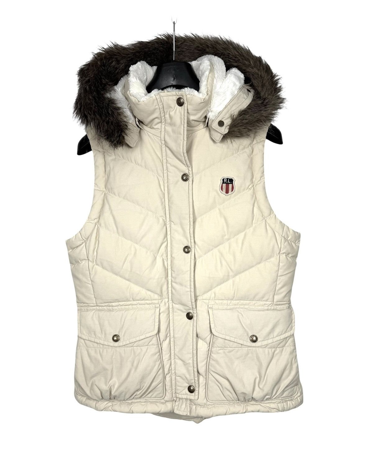 Polo Ralph Lauren Polo Ralph Lauren Beige Down Gilet Hooded Vest size M Size M / US 6-8 / IT 42-44 - 12 Thumbnail