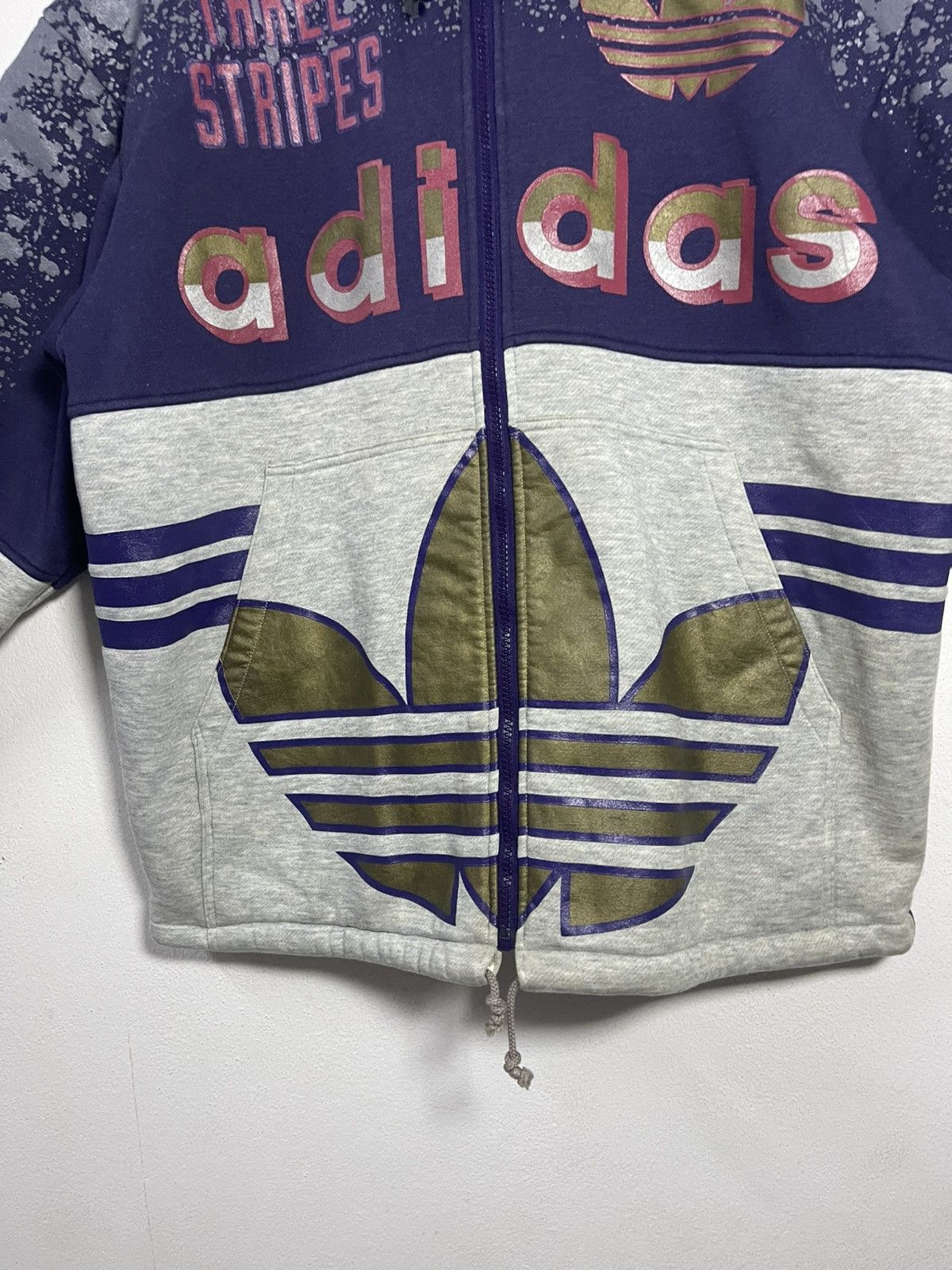 Adidas Vintage 90s Adidas Sherpa Hoodies Jacket Size US XL / EU 56 / 4 - 5 Thumbnail